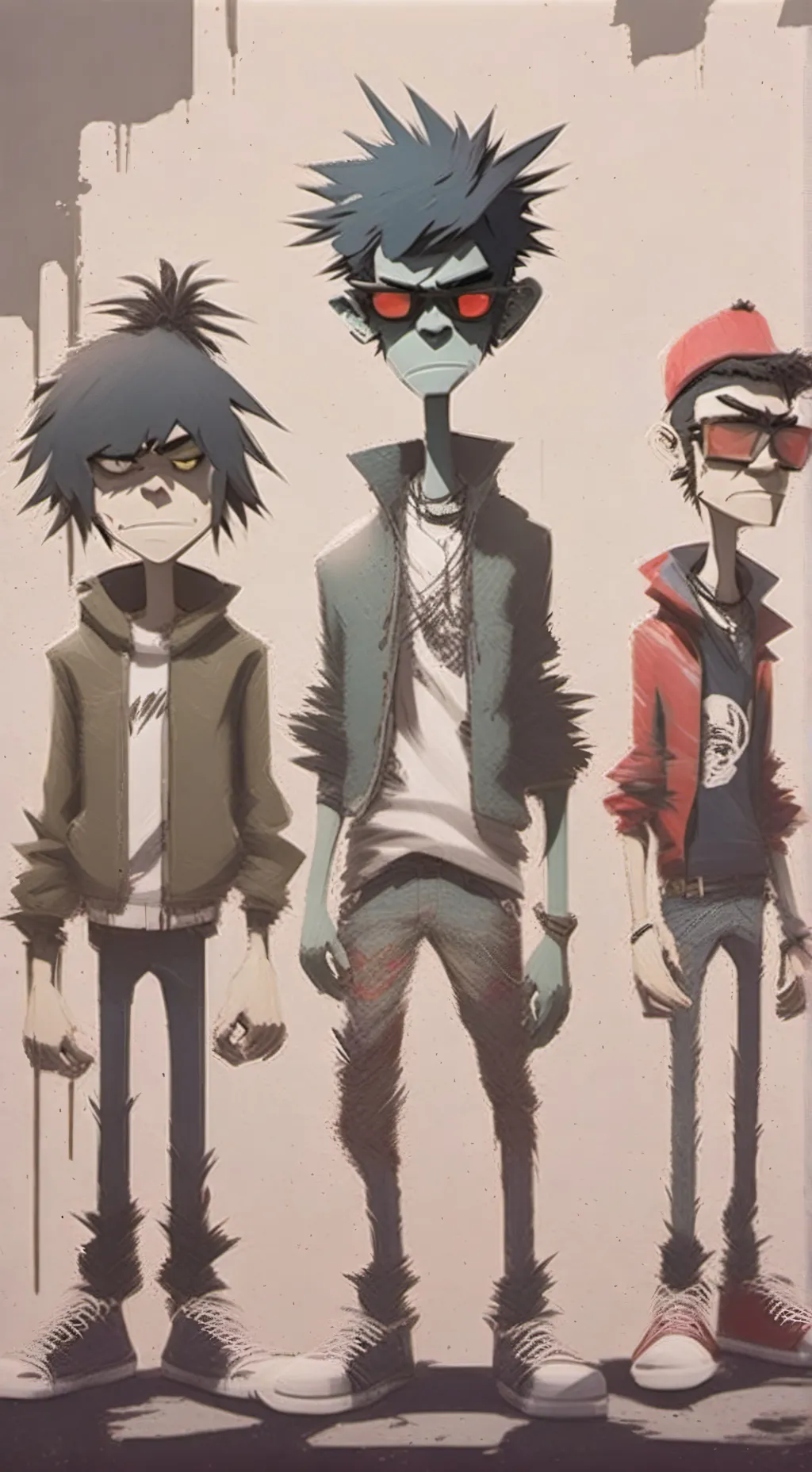 ai character: Meet the Gorillaz! background