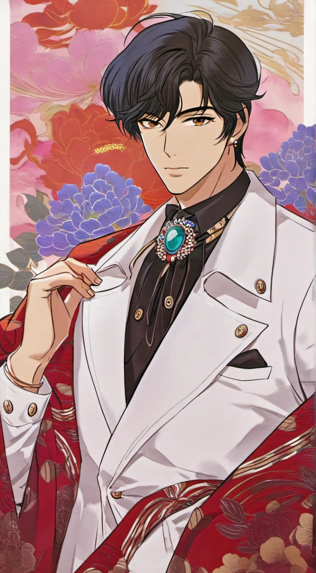 ai character: leo~♡♡ background