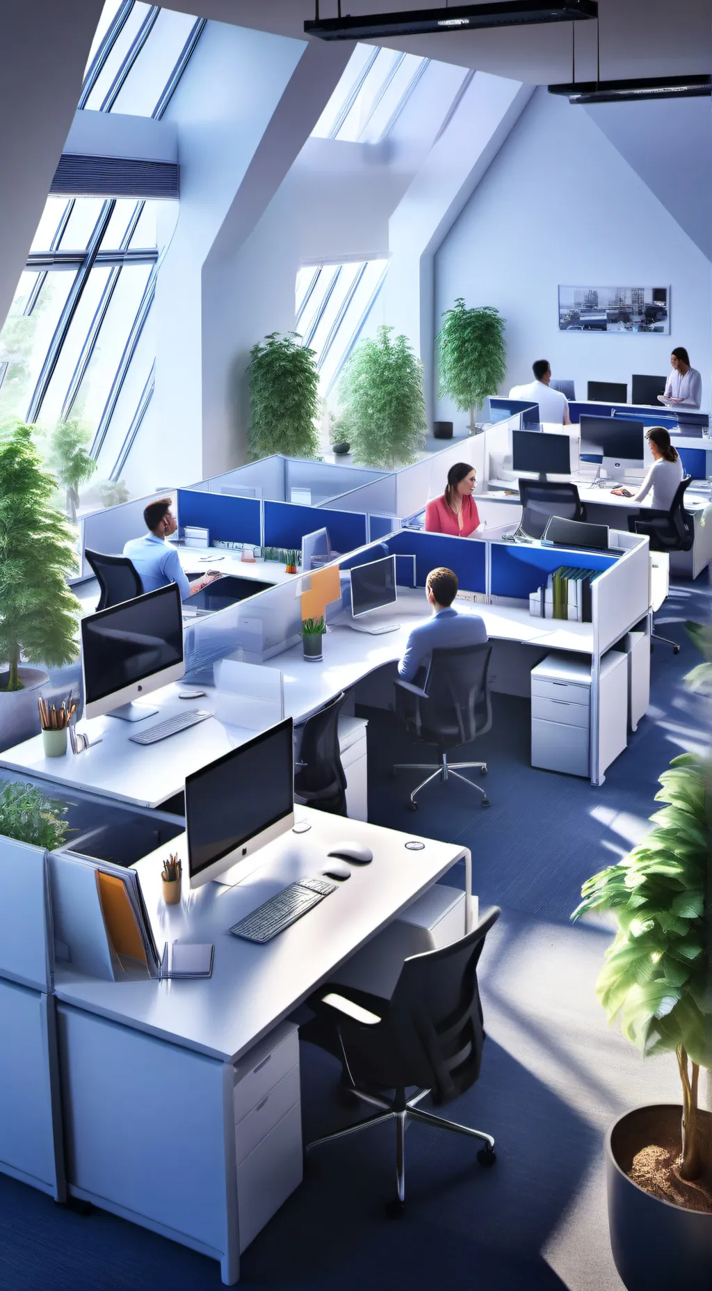 ai character: office job background