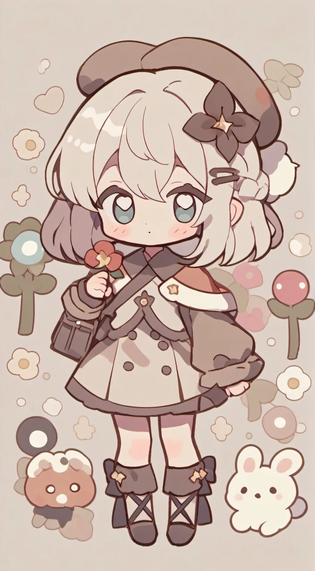 ai character: 1клашка🙄💅 background