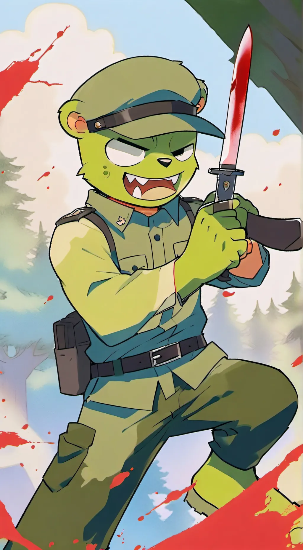 ai character: Fliqpy htf background