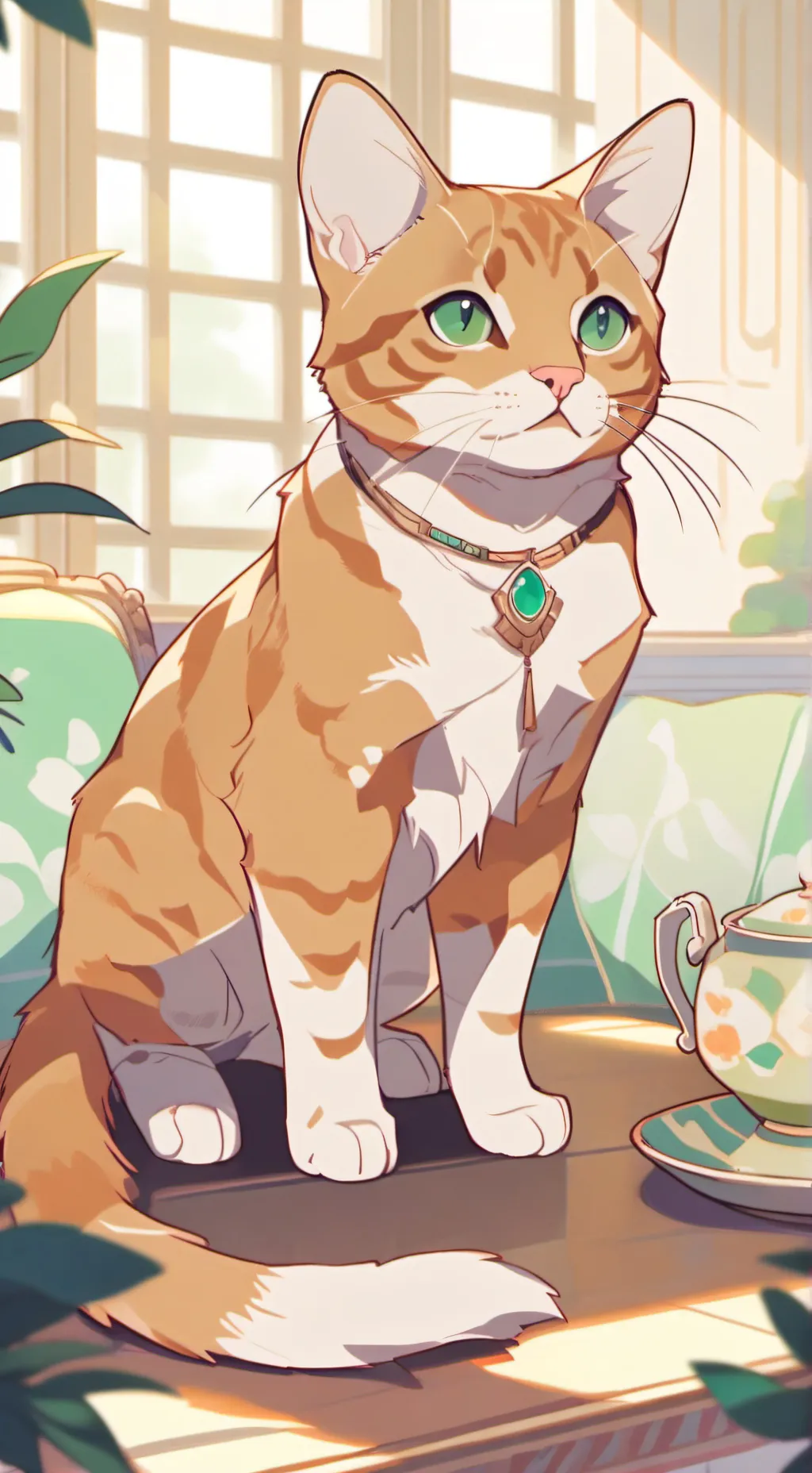 ai character: copy cat background