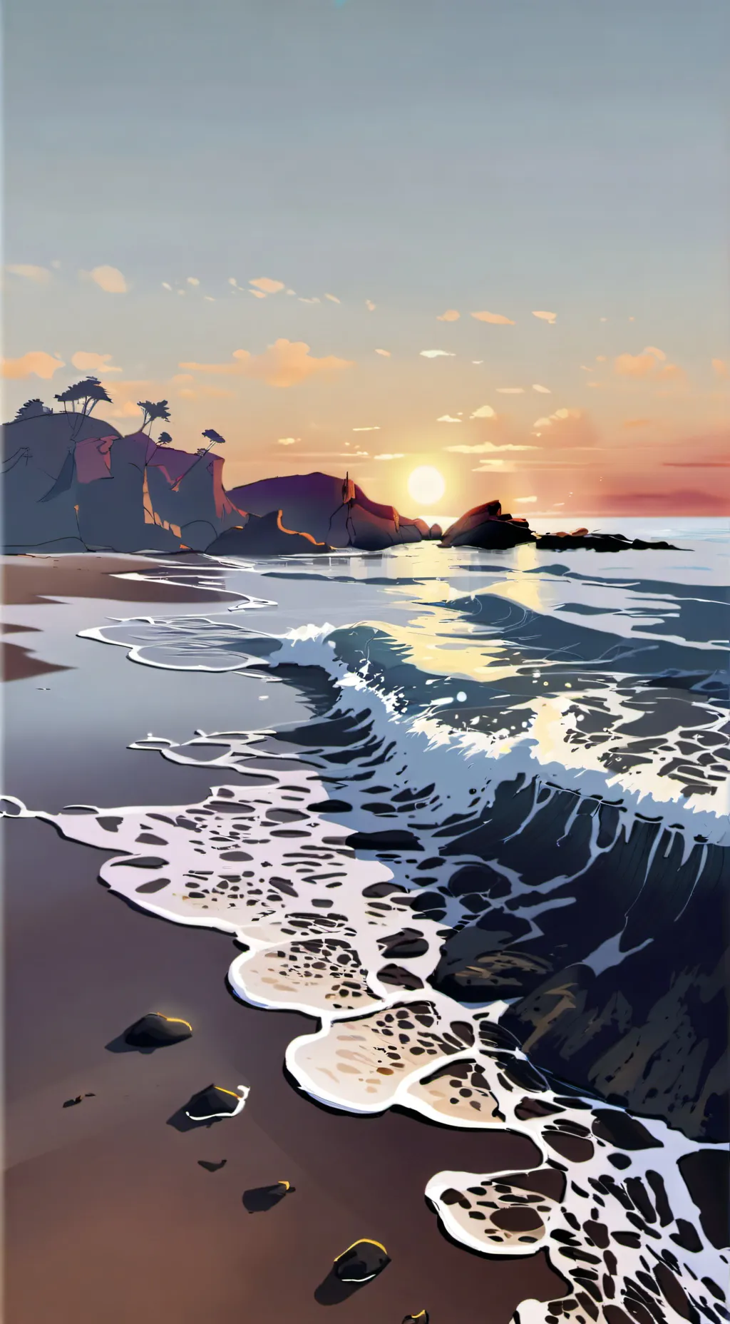 ai character:  beach MHA background