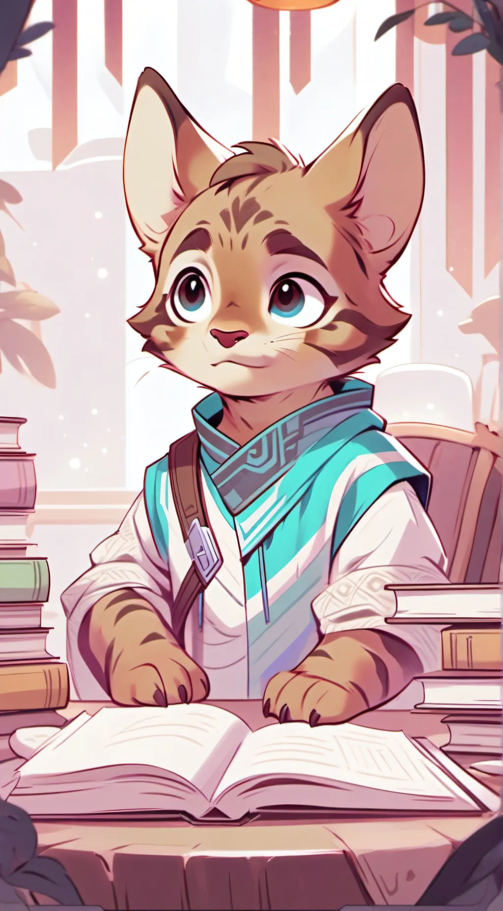 ai character: kit background