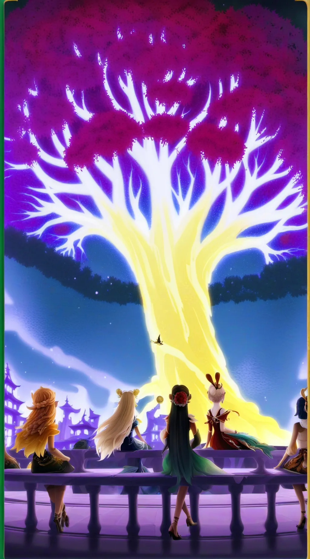 ai character: The Waifu Tree background