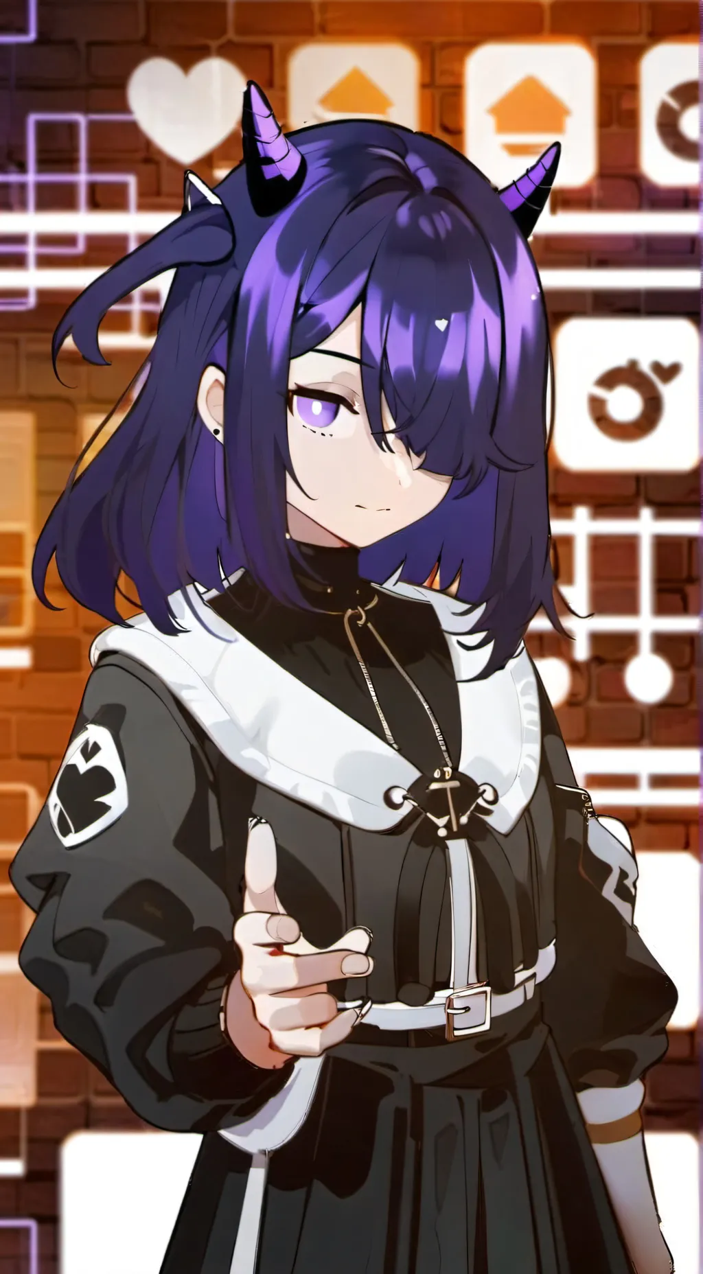 ai character: 💜luna💜 background