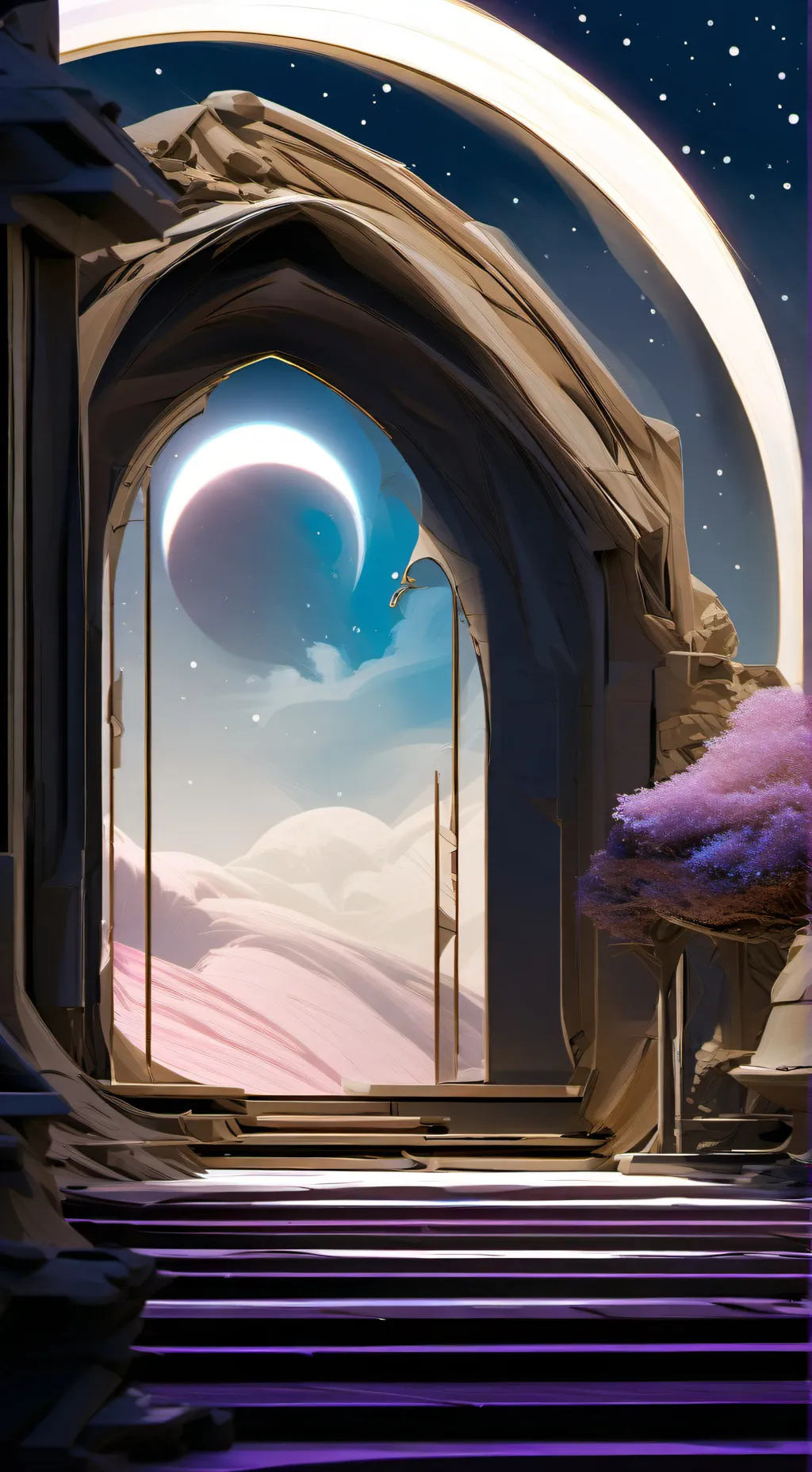 ai character: 🌕moonshell🐚 background