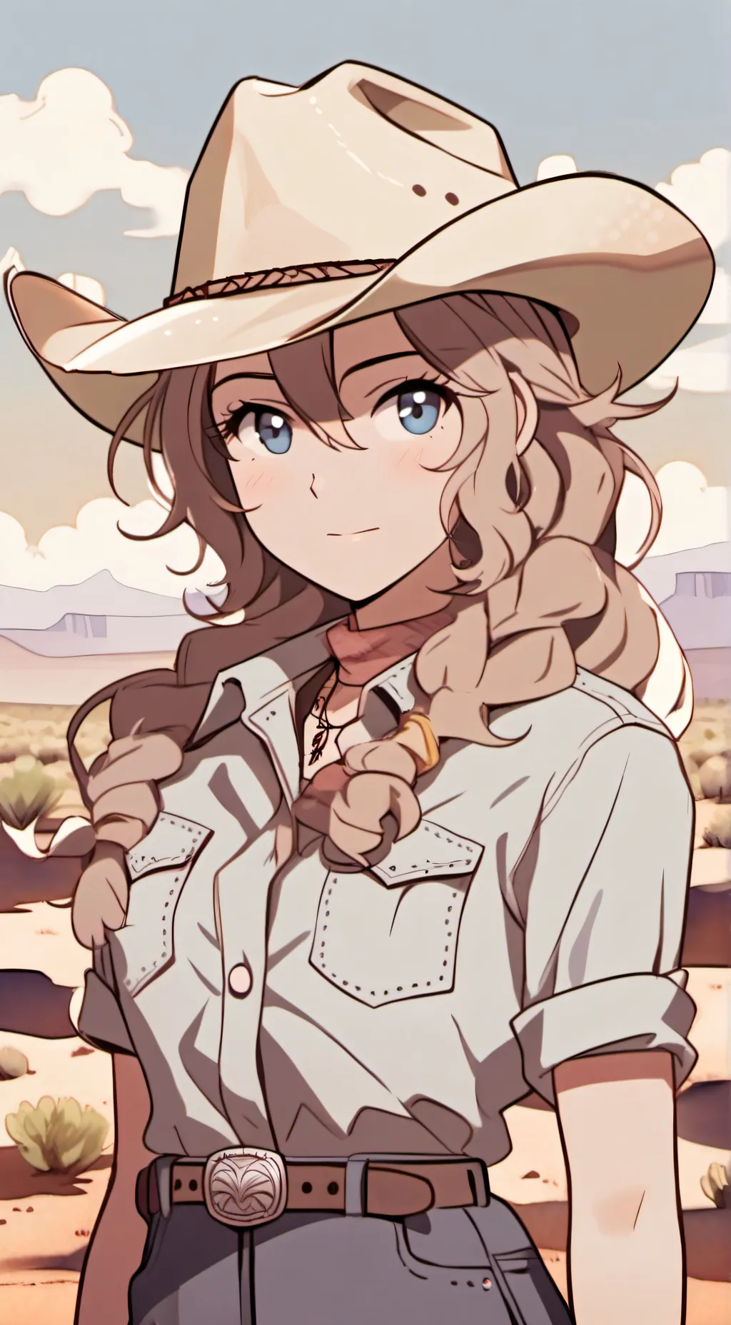 ai character: Jessy (cowgirl) background