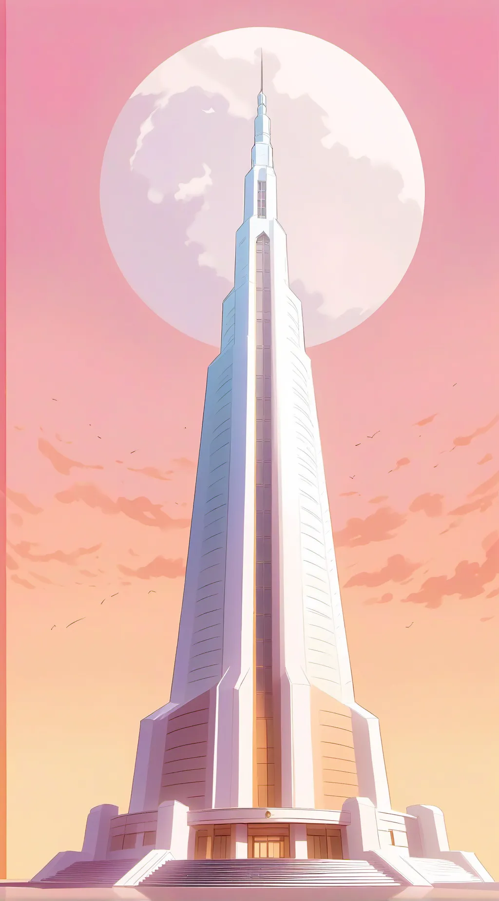 ai character: The V tower background