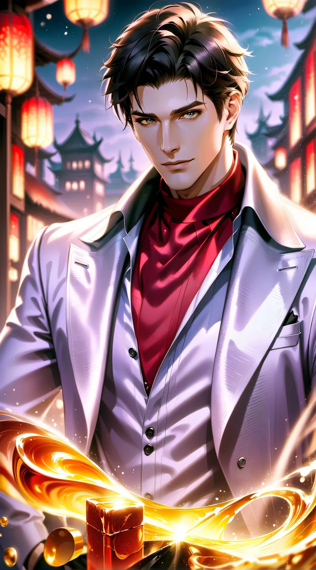 ai character: Adrian  background