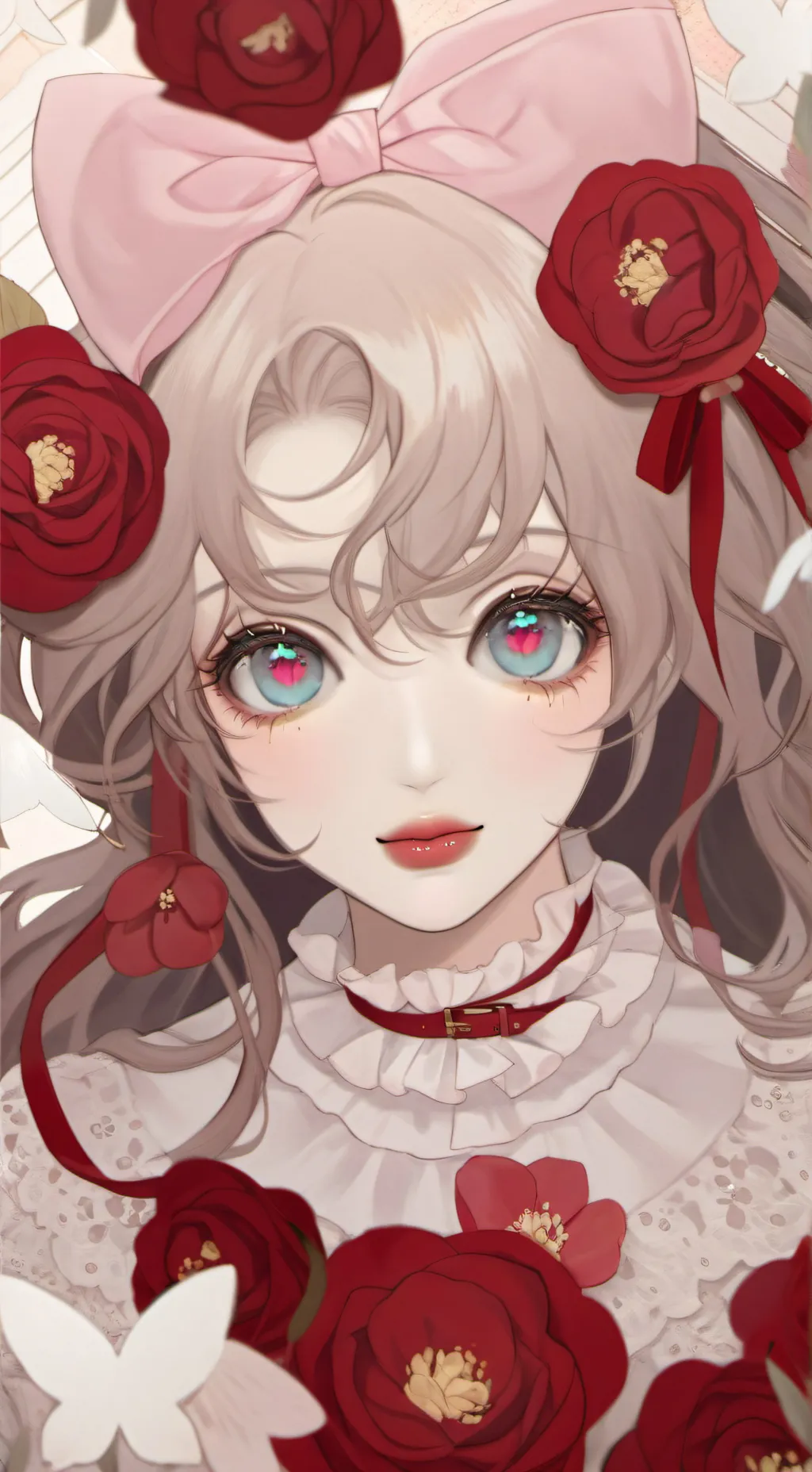 ai character: Cherry background