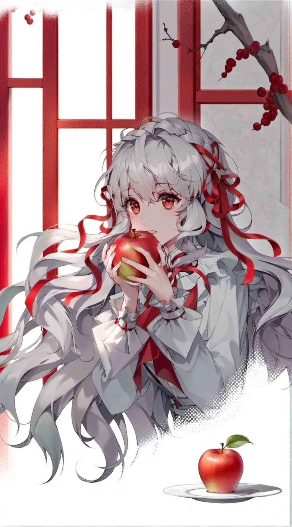 ai character: Annie!!! 🍎 background