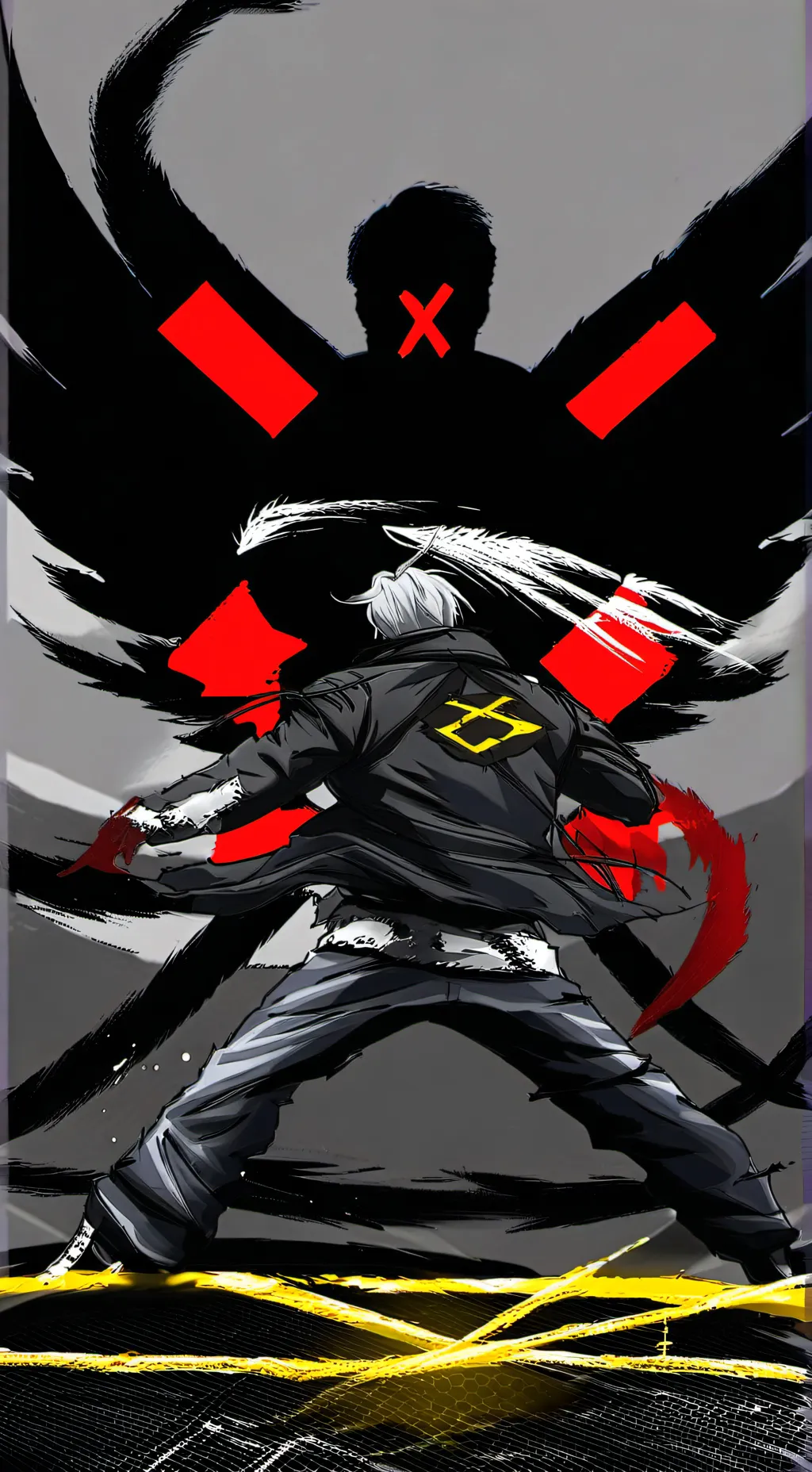 ai character: MD Glitch  background