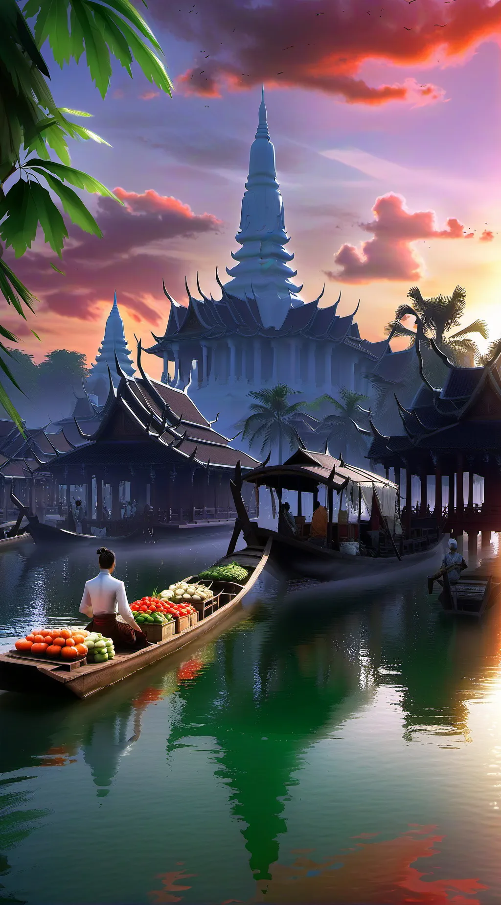 ai character: 🇹🇭Thailand life background