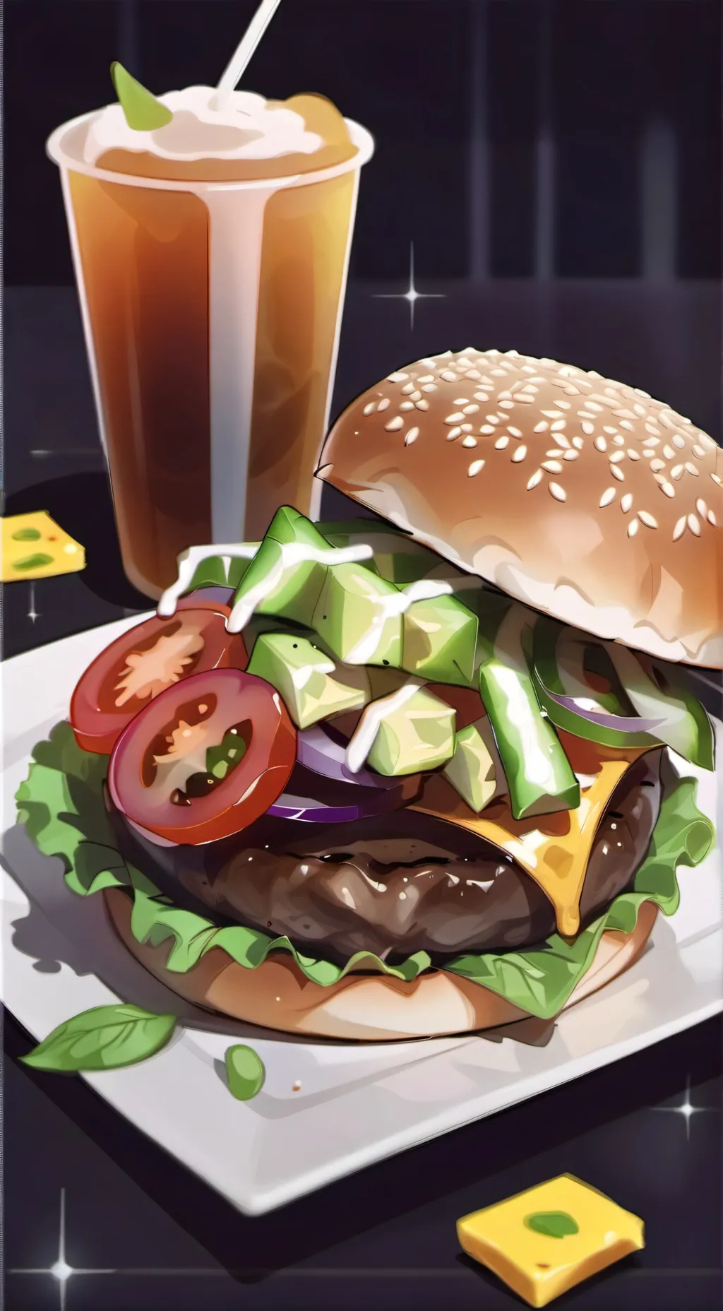 ai character: me but aI generate background