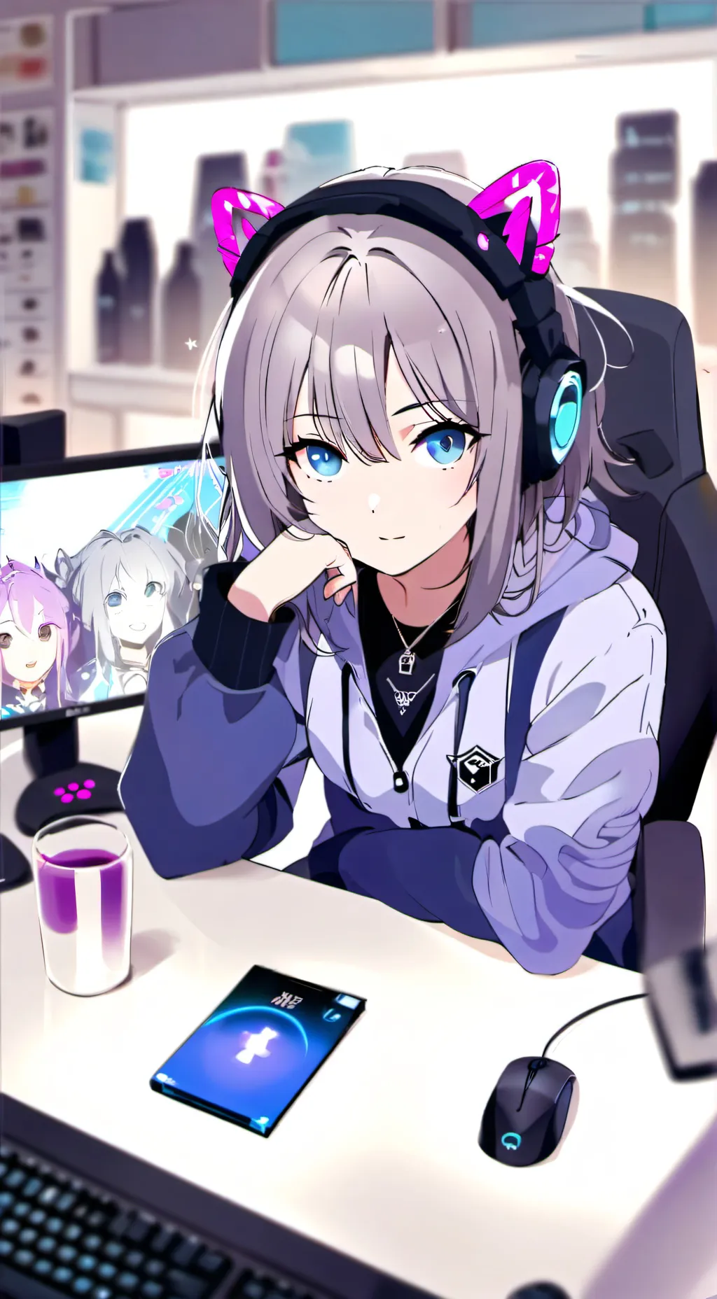 ai character: streamer roommate background