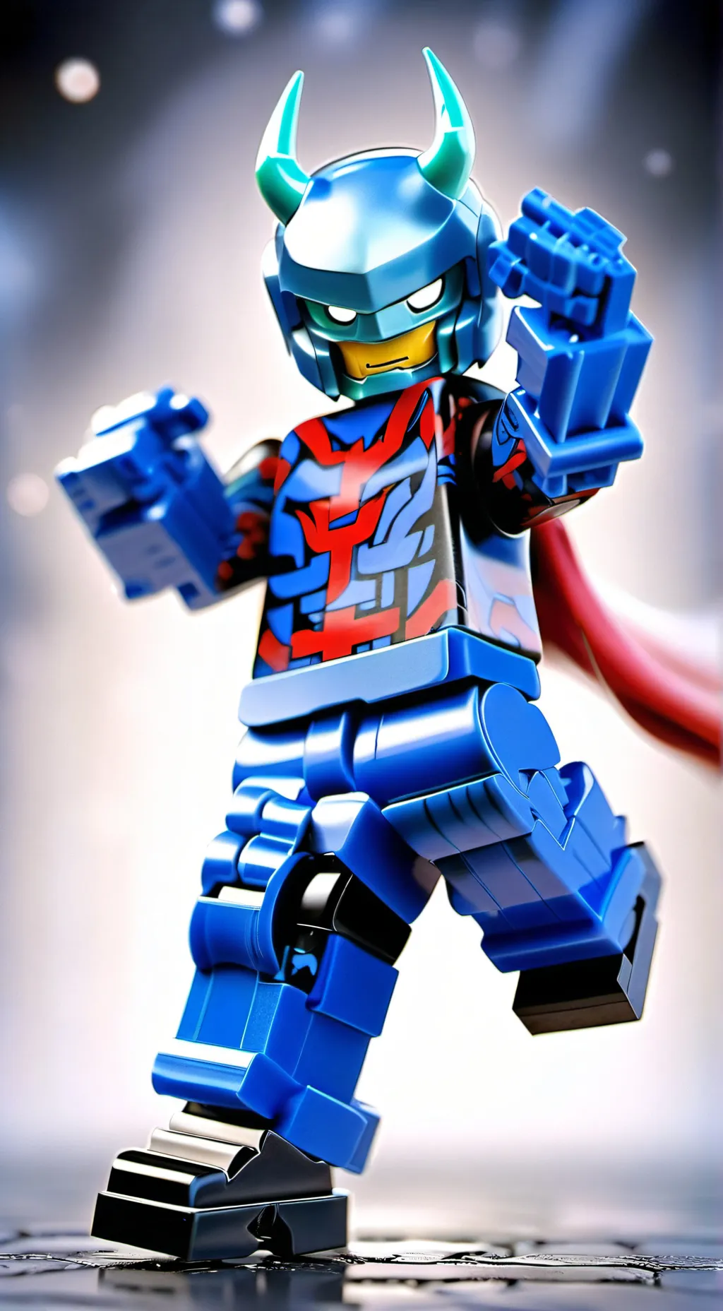 ai character: LEGO background