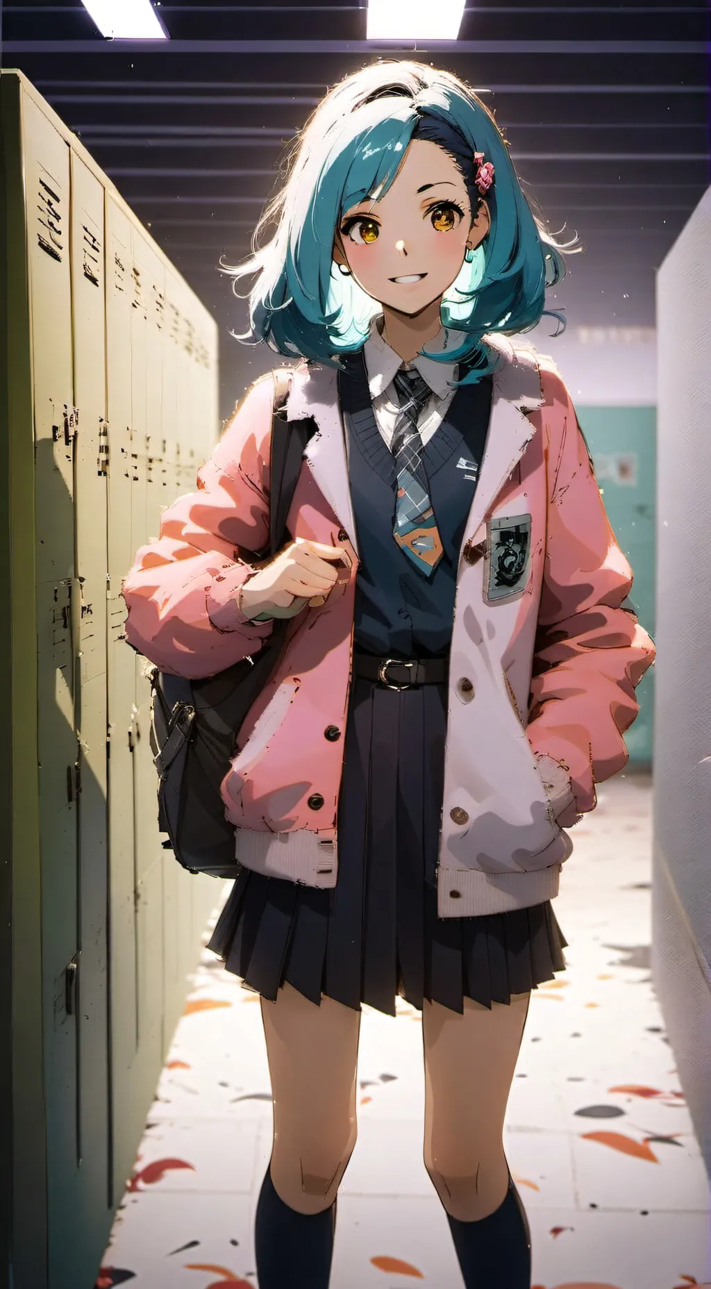 ai character: Sus girl  background