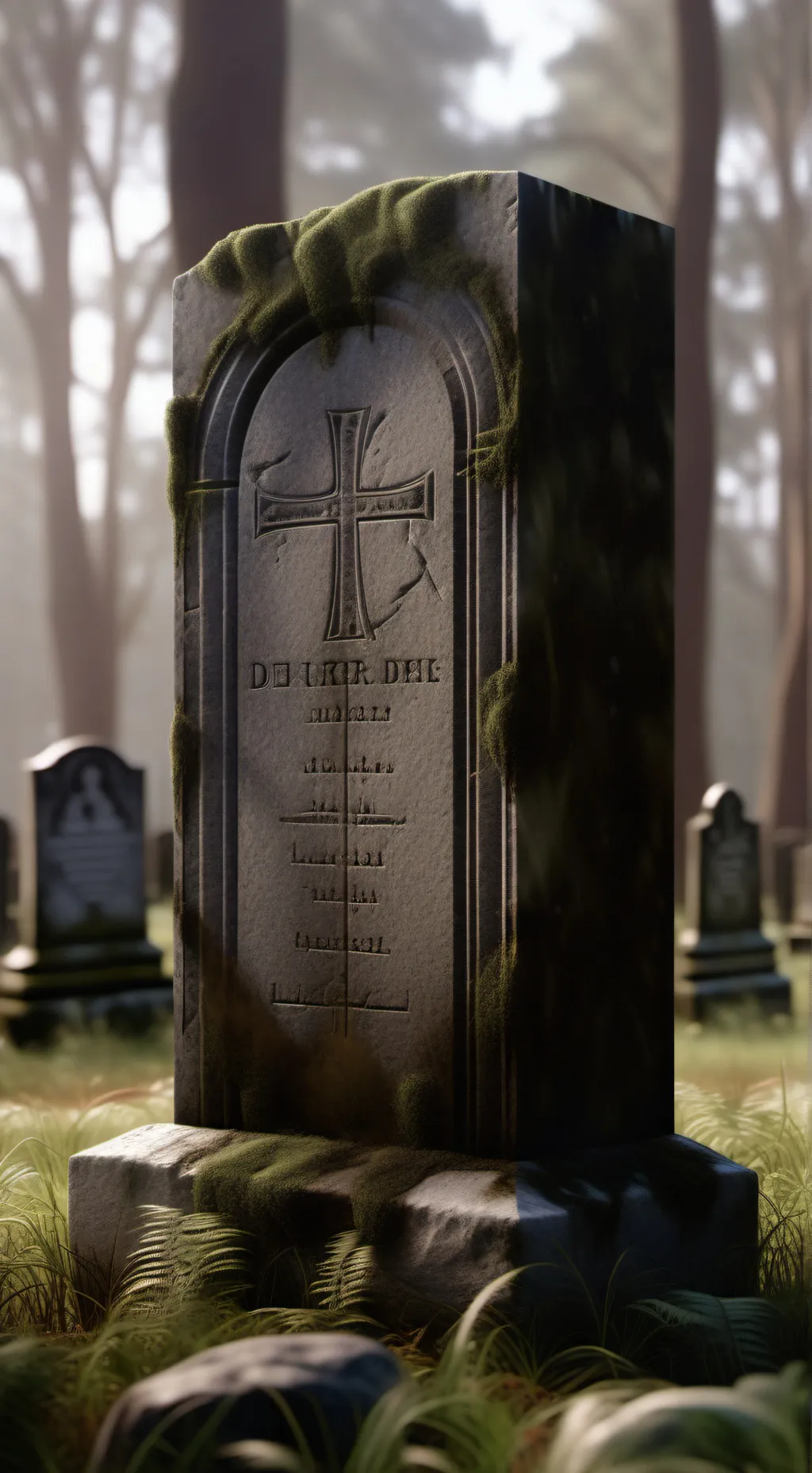 ai character: descansa en paz... background