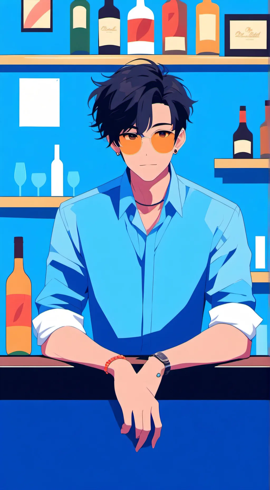 ai character: the bar background