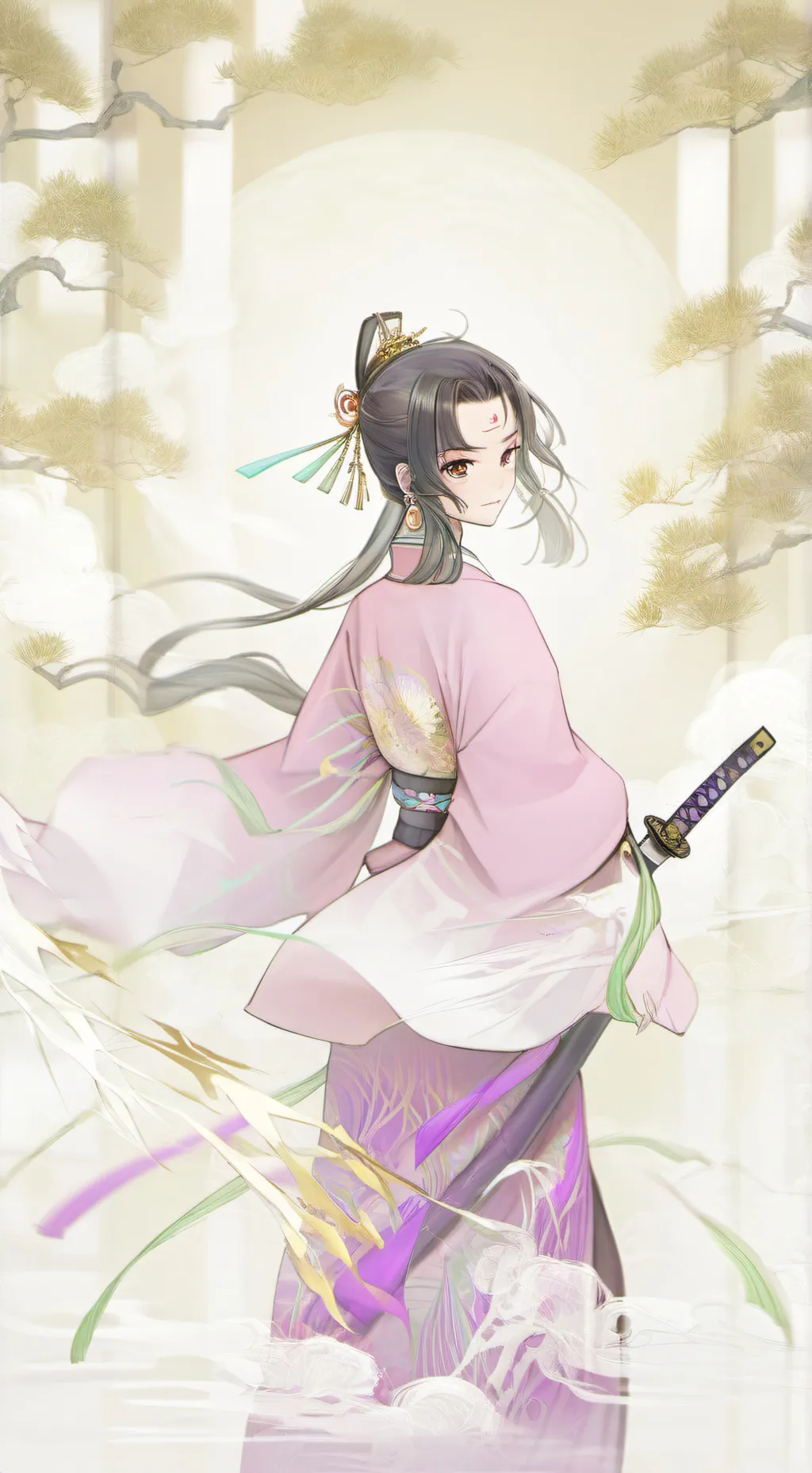 ai character: kny roasting background