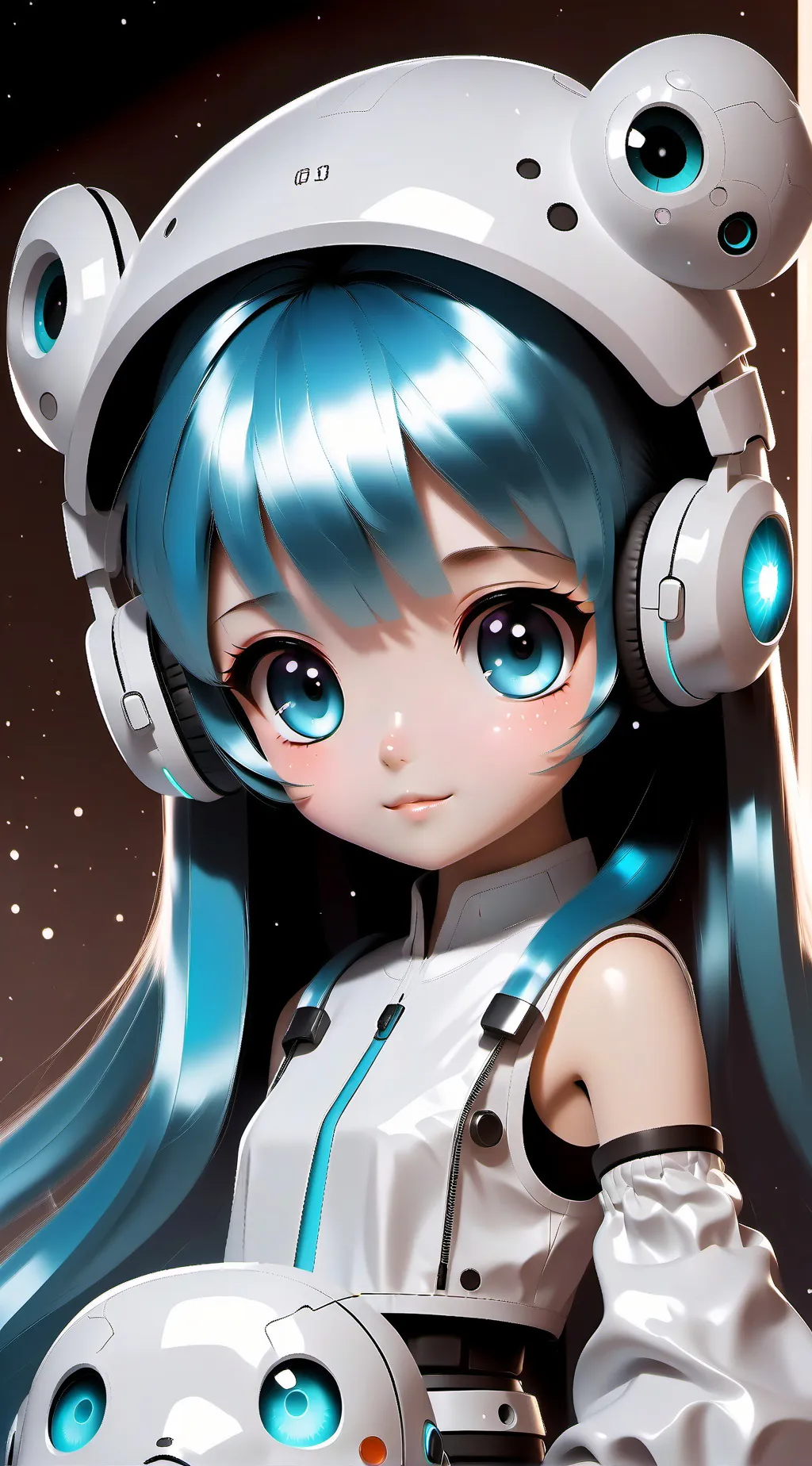 ai character: Aqua background