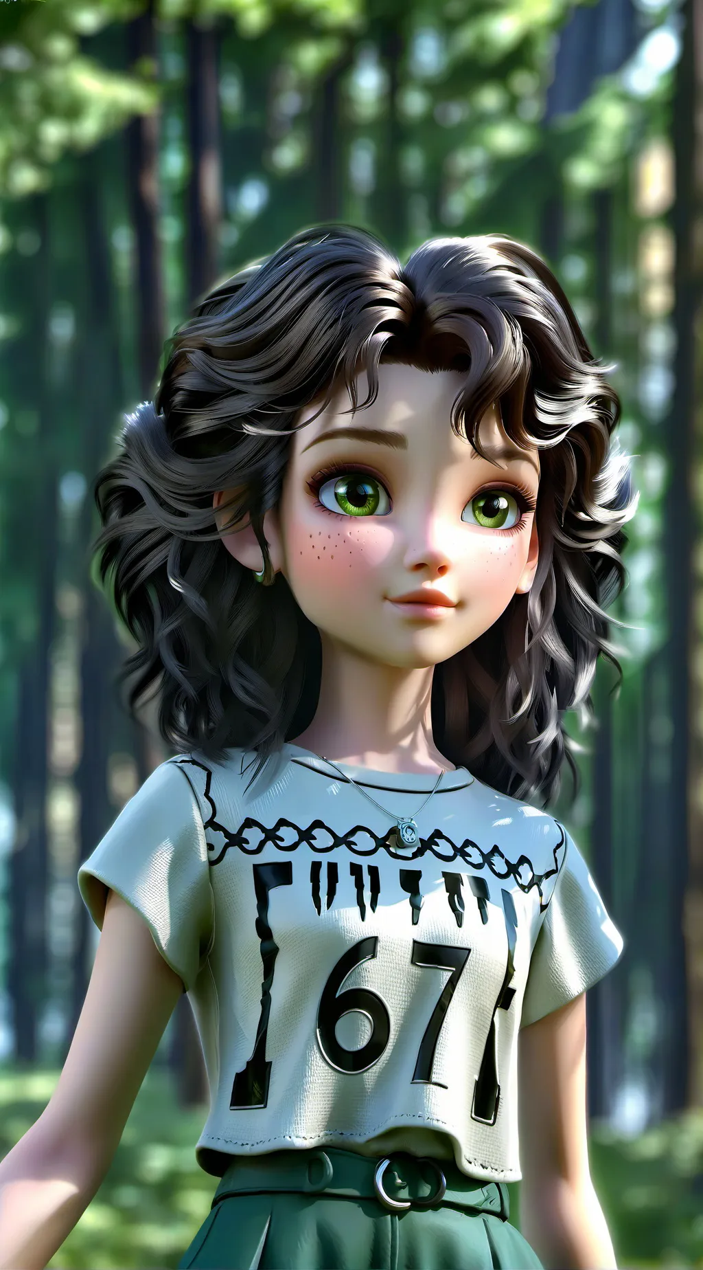 ai character: 67 kids girlfriend background