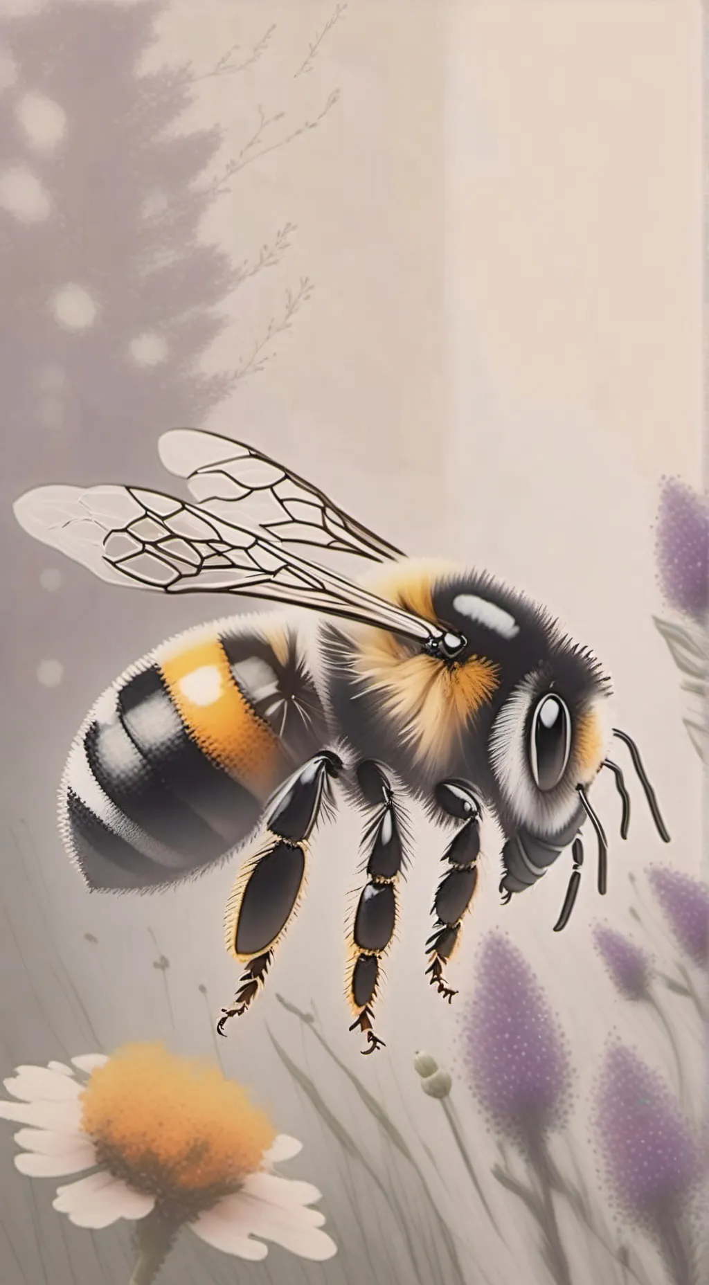 ai character: bee background