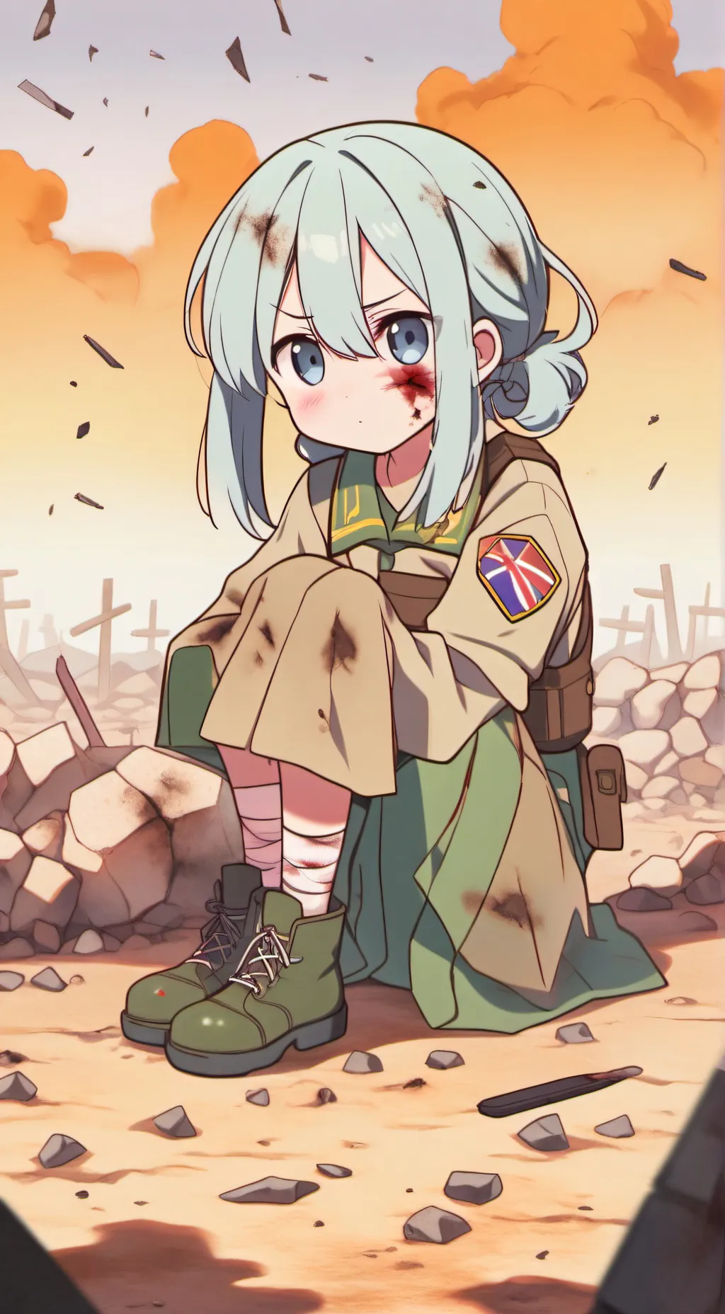 ai character: soldier background