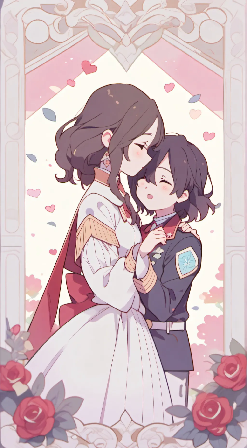 ai character: miss circle×abbie background