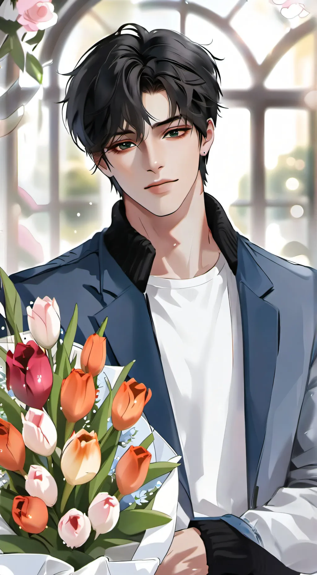 ai character: ღ༒david ༒ღ background