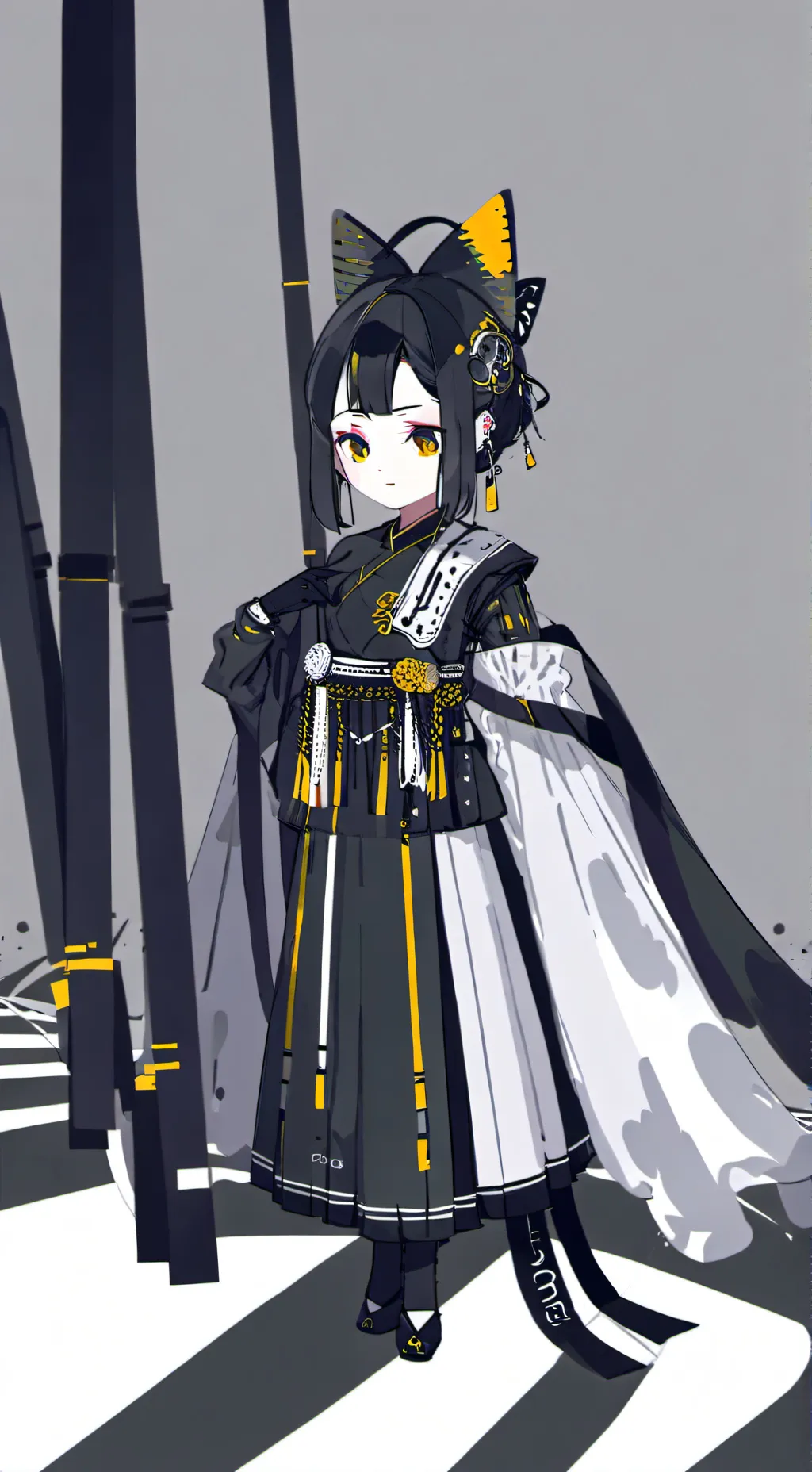 ai character: Cat girl background