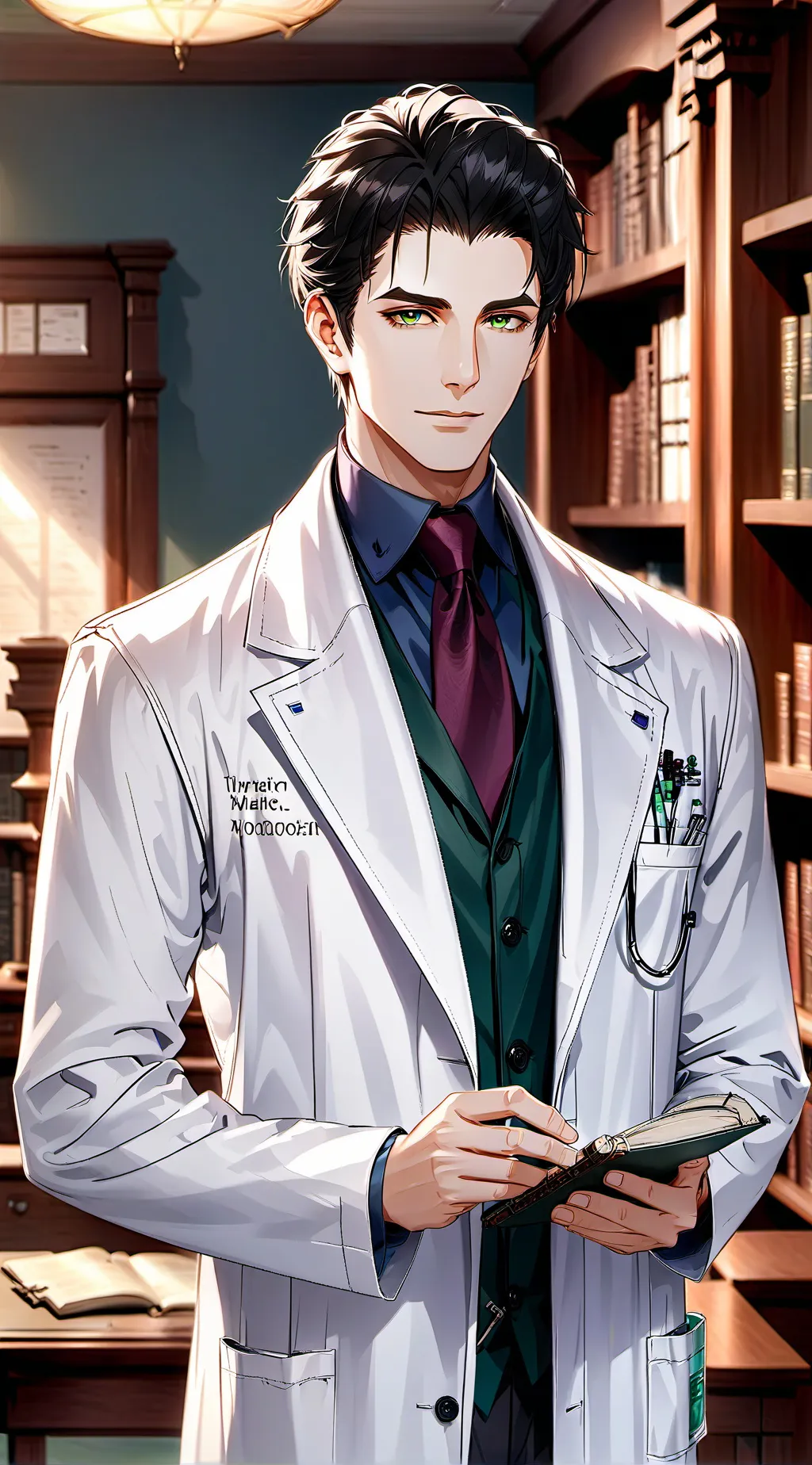 ai character: Sebastian  background