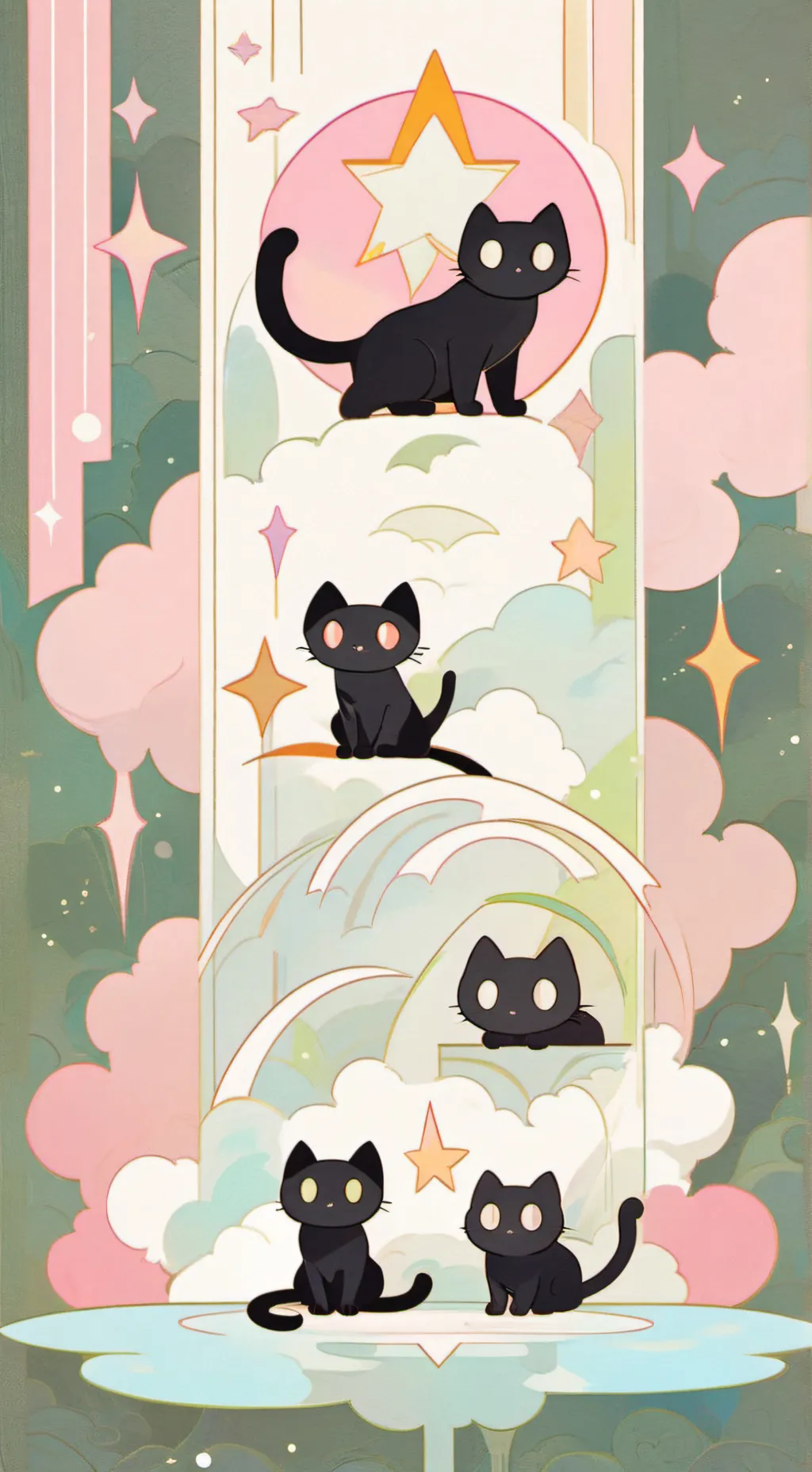 ai character: Starry  background