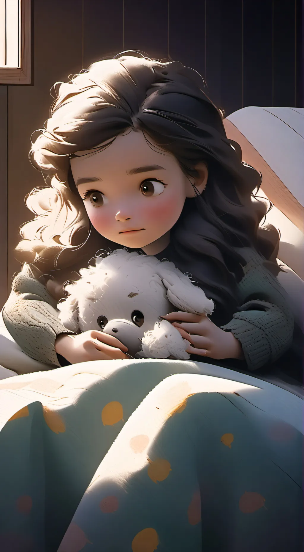 ai character: Chloe Mae 🐰🐥 background