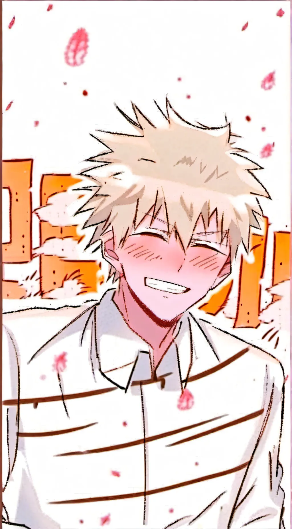 ai character: smile background