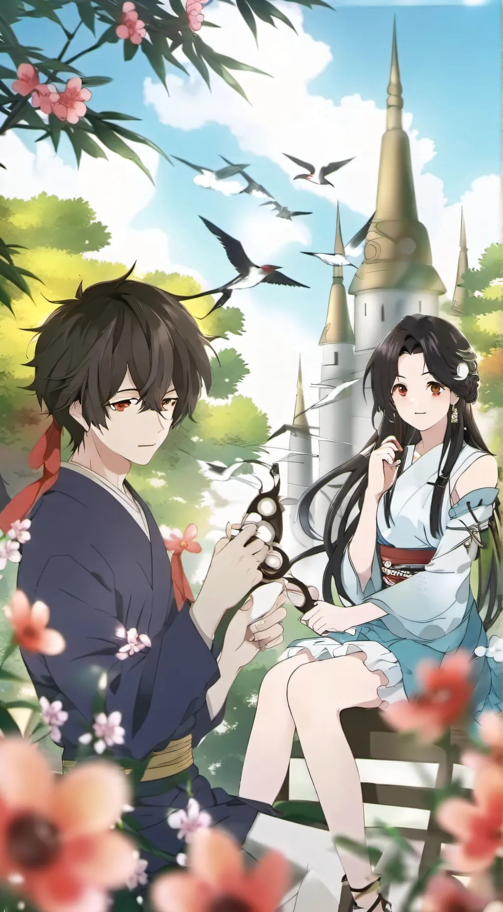 ai character: Oshi no ko background