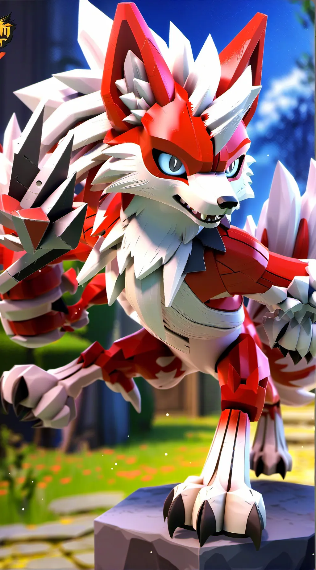 ai character: Midnight Lycaroc background