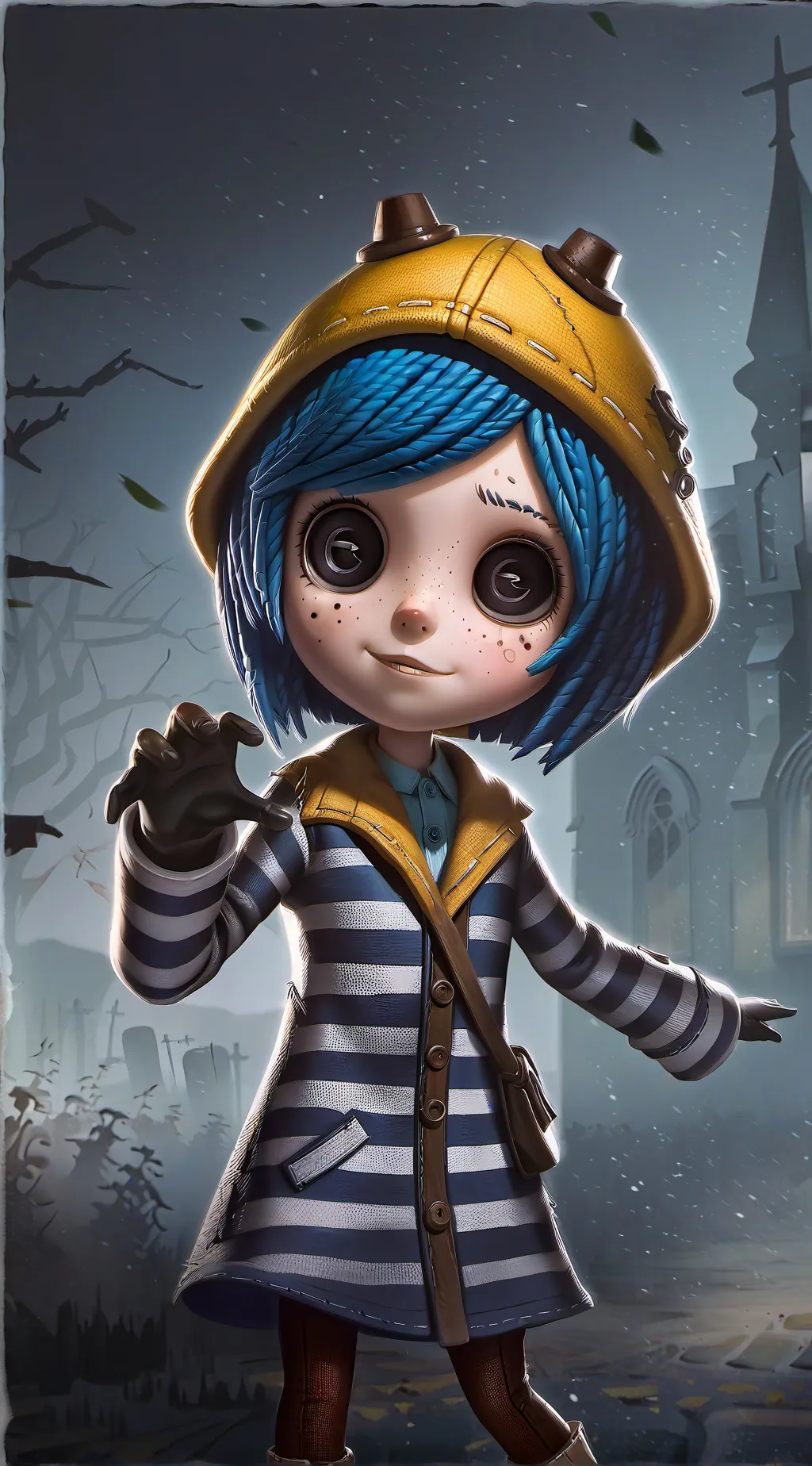 ai character: UR CORLINE. background