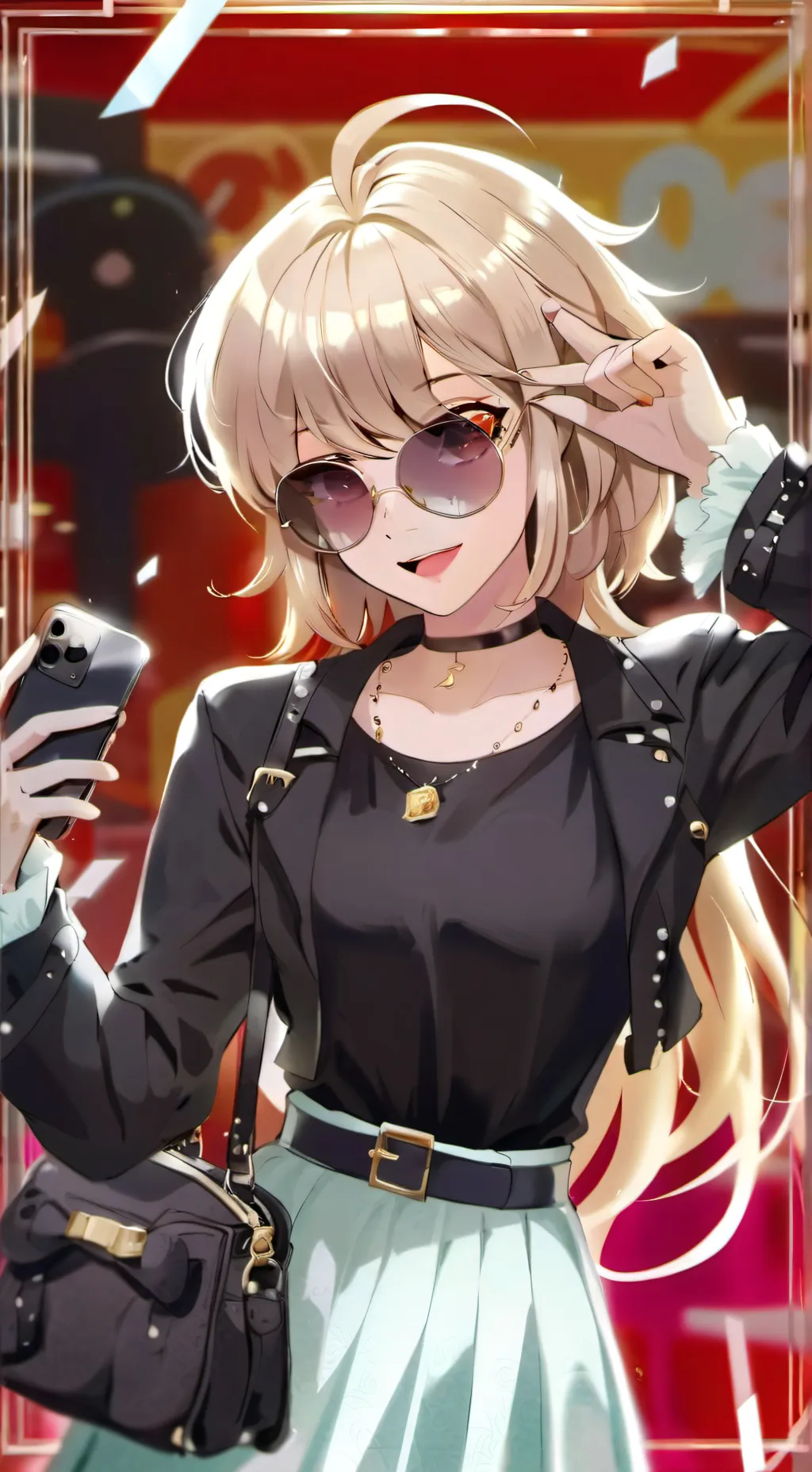 ai character: New Girl (Ava) background