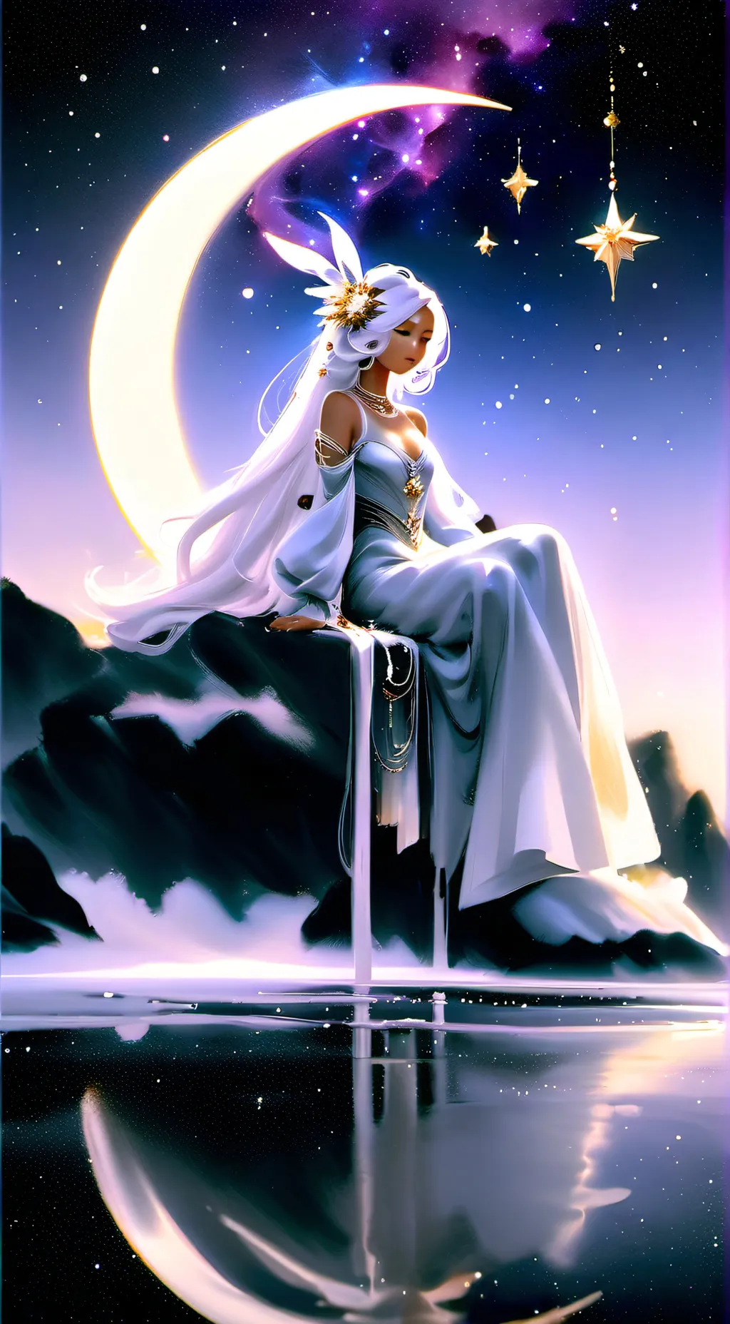 ai character: Galaxy background