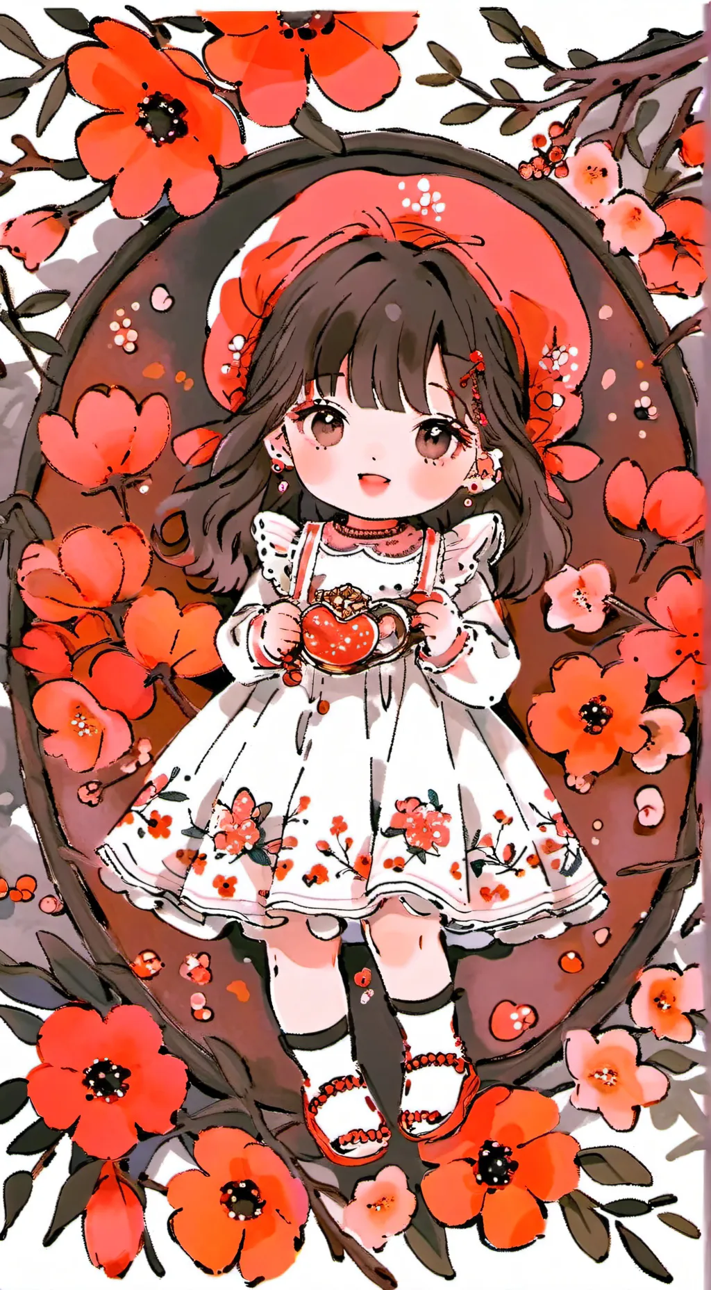 ai character: Swaddled babie background