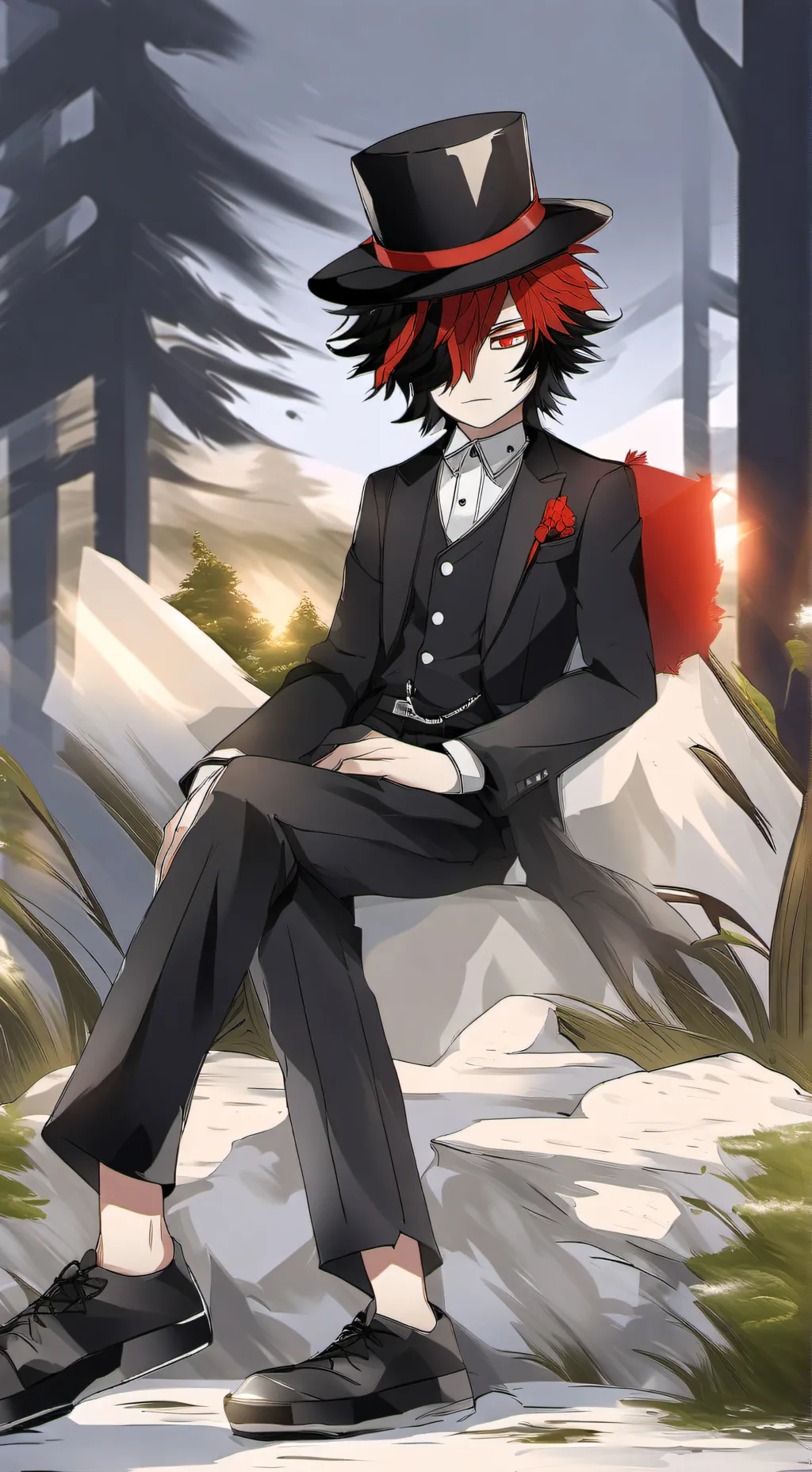 ai character: Shady background