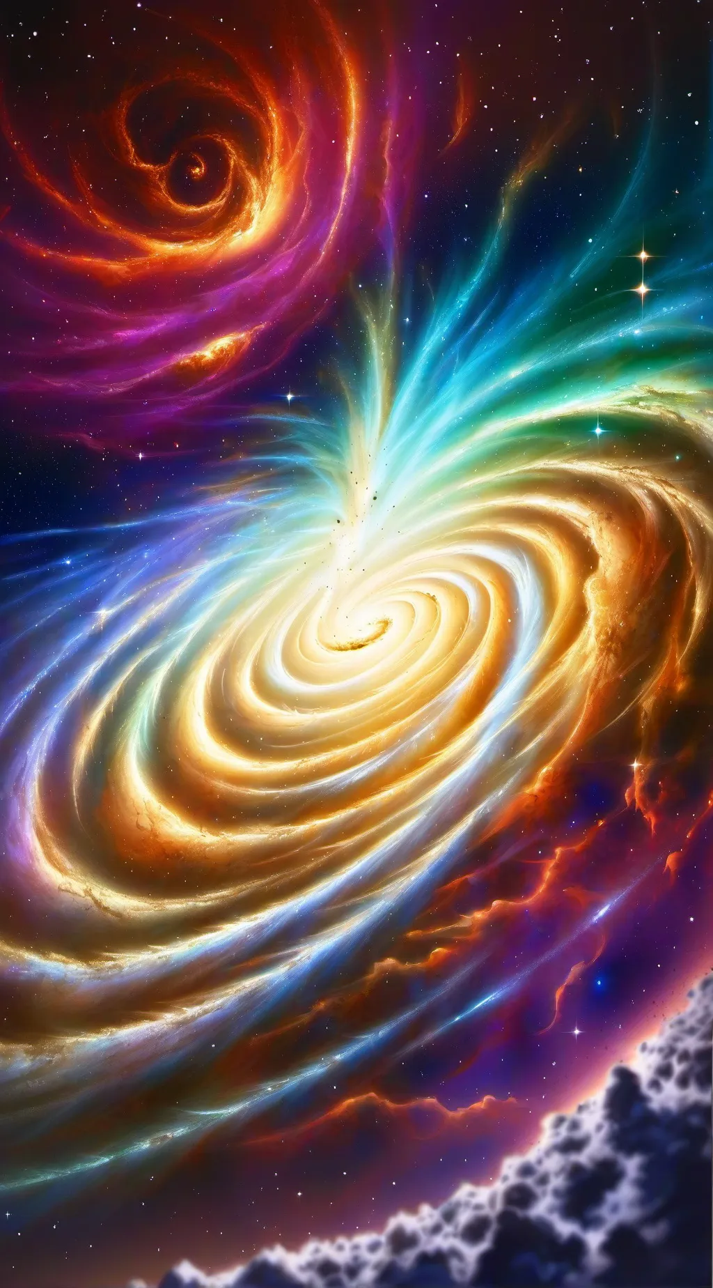 ai character: Solar balls background