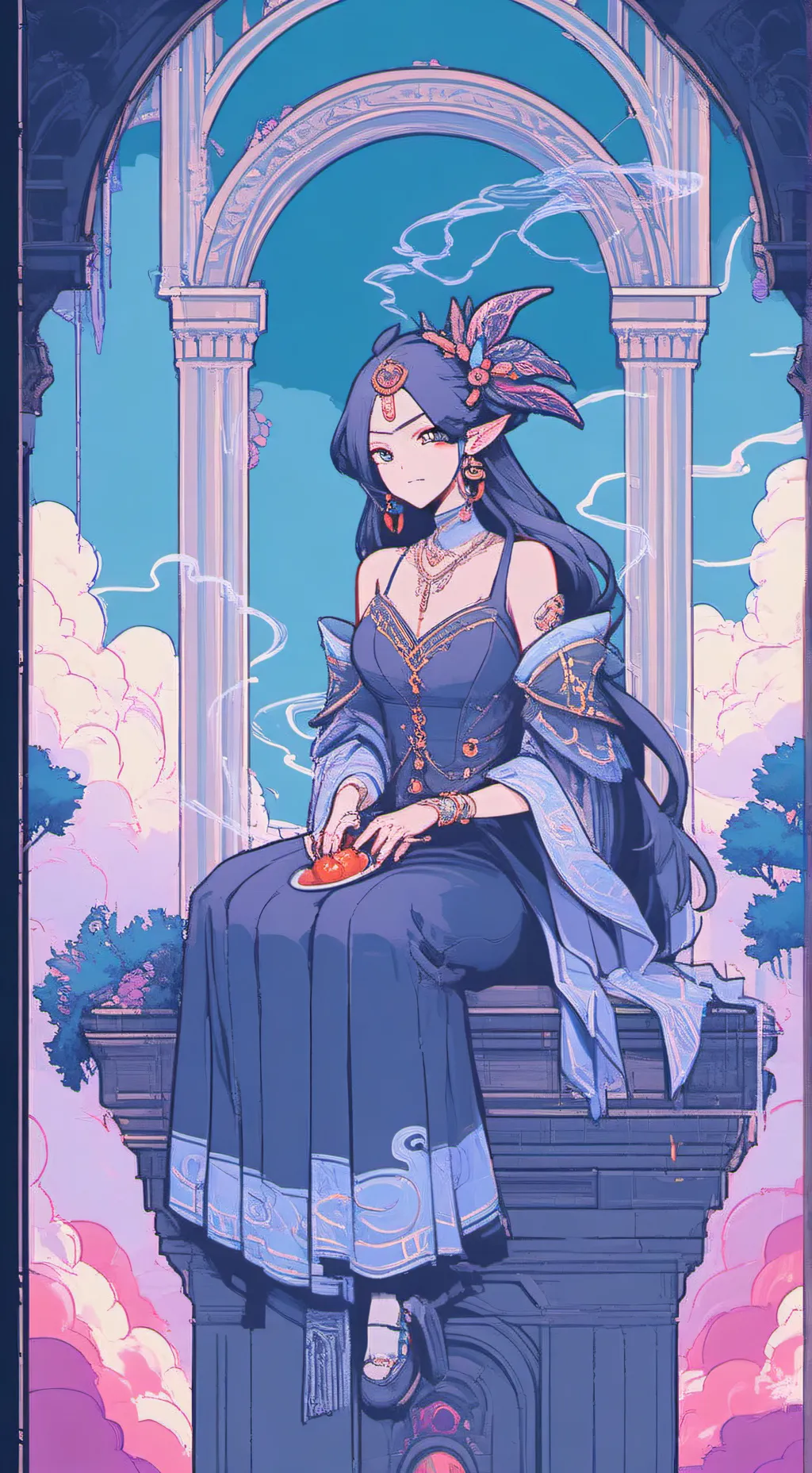 ai character: alvira  background