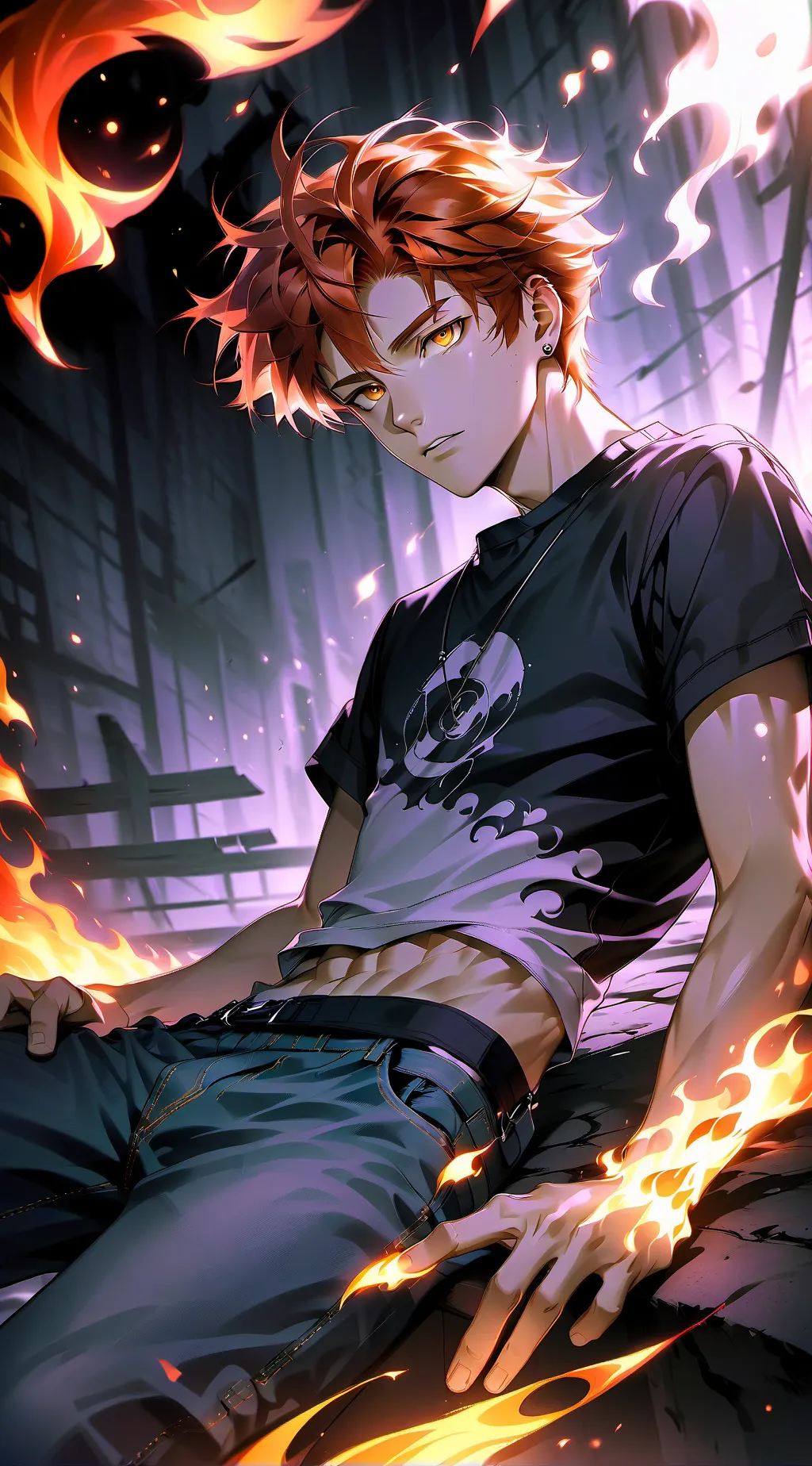 ai character: FORBIDDEN TALKIE background