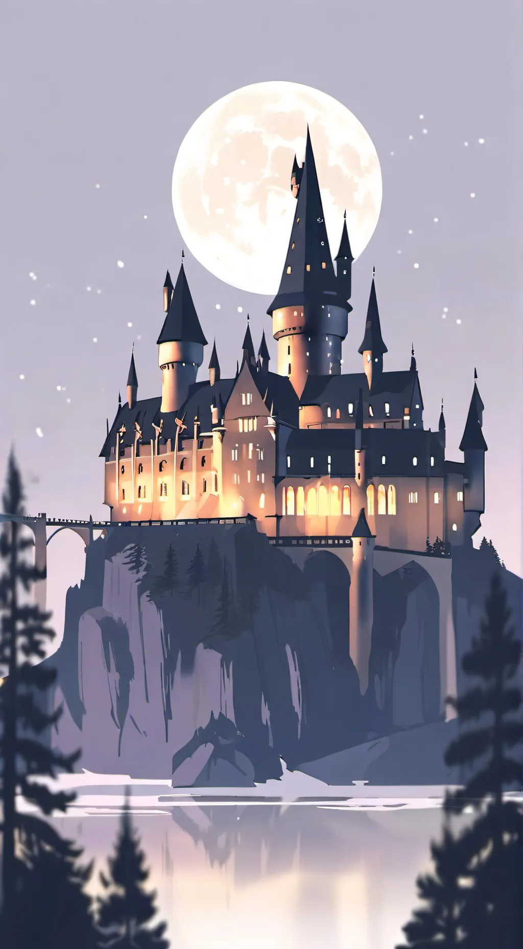 ai character: Hogwarts  background