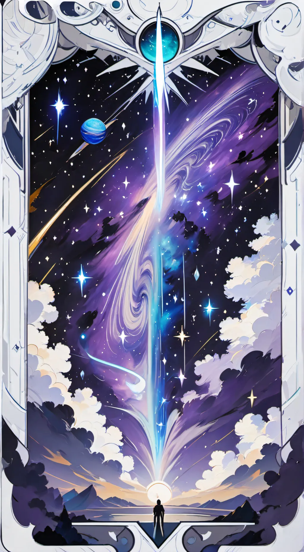 ai character: planet x background