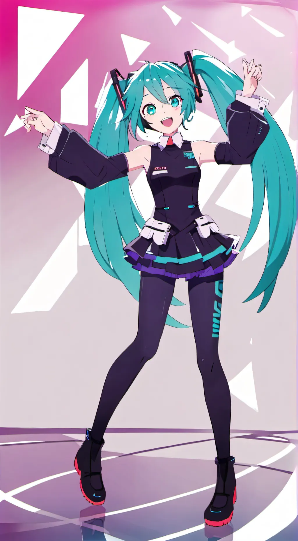 ai character: miku background