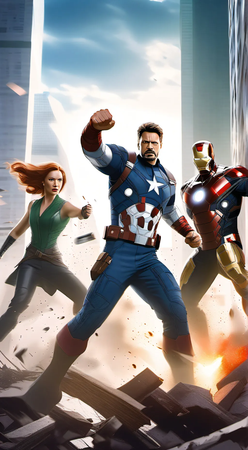 ai character: the avengers  background